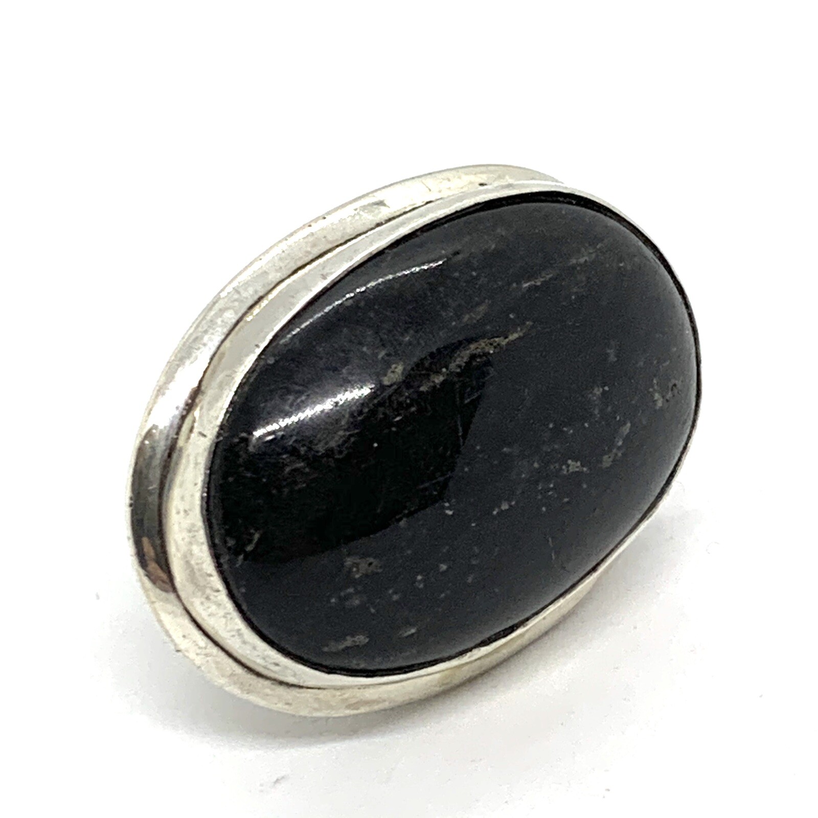 David San Miguel Allende Mexican Sterling Silvet Black Coral Huge Ring Sz 7.25.