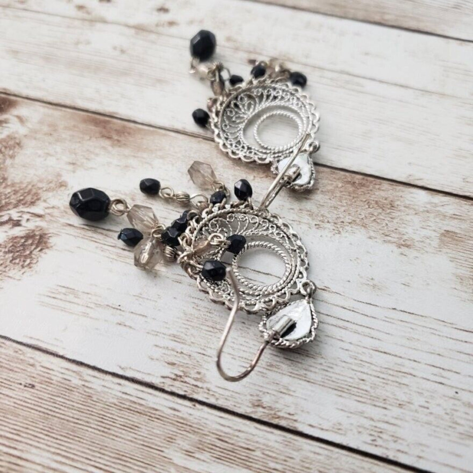 Vintage Earrings Hooks for Pierced Ears – Boho Chandelier Style Dangle