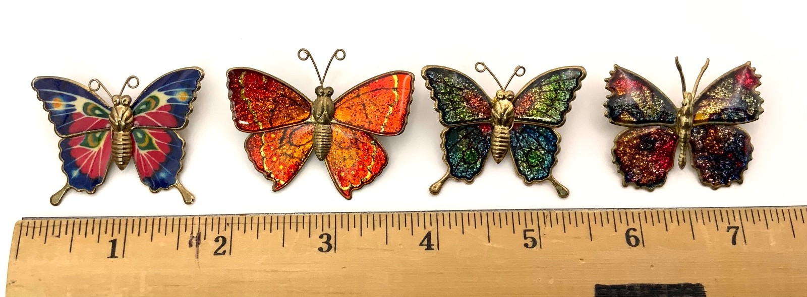 Vintage Butterfly Brooch Monet Avon Gerry’s Enamel Rhinestone Filigree Lot of 14
