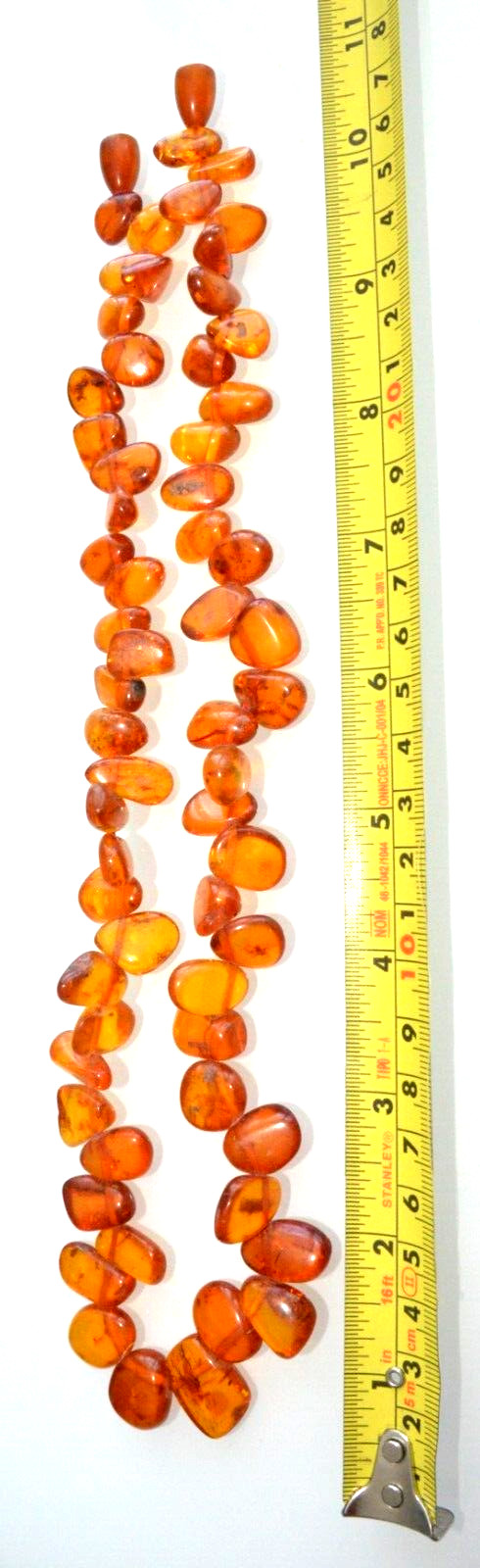 ✅56cm = 44gr RUSSIAN SOVIET BALTIC AMBER BEAD NECKLACE 琥珀 BRACELET STONE PENDANT