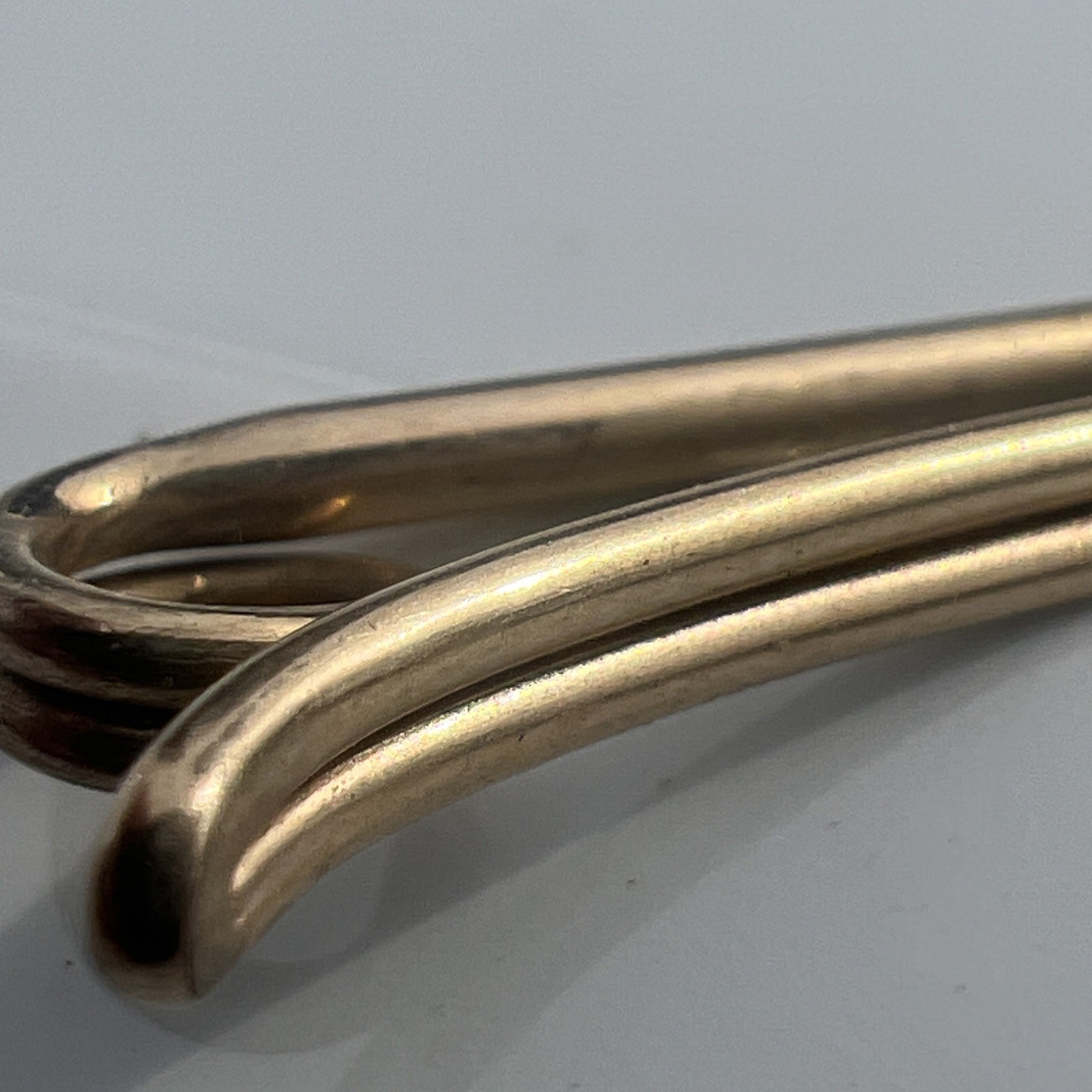 Vintage Swank Gold Filled Collar Clip Stay 1/20 12K G. F. Retro Dapper Signed