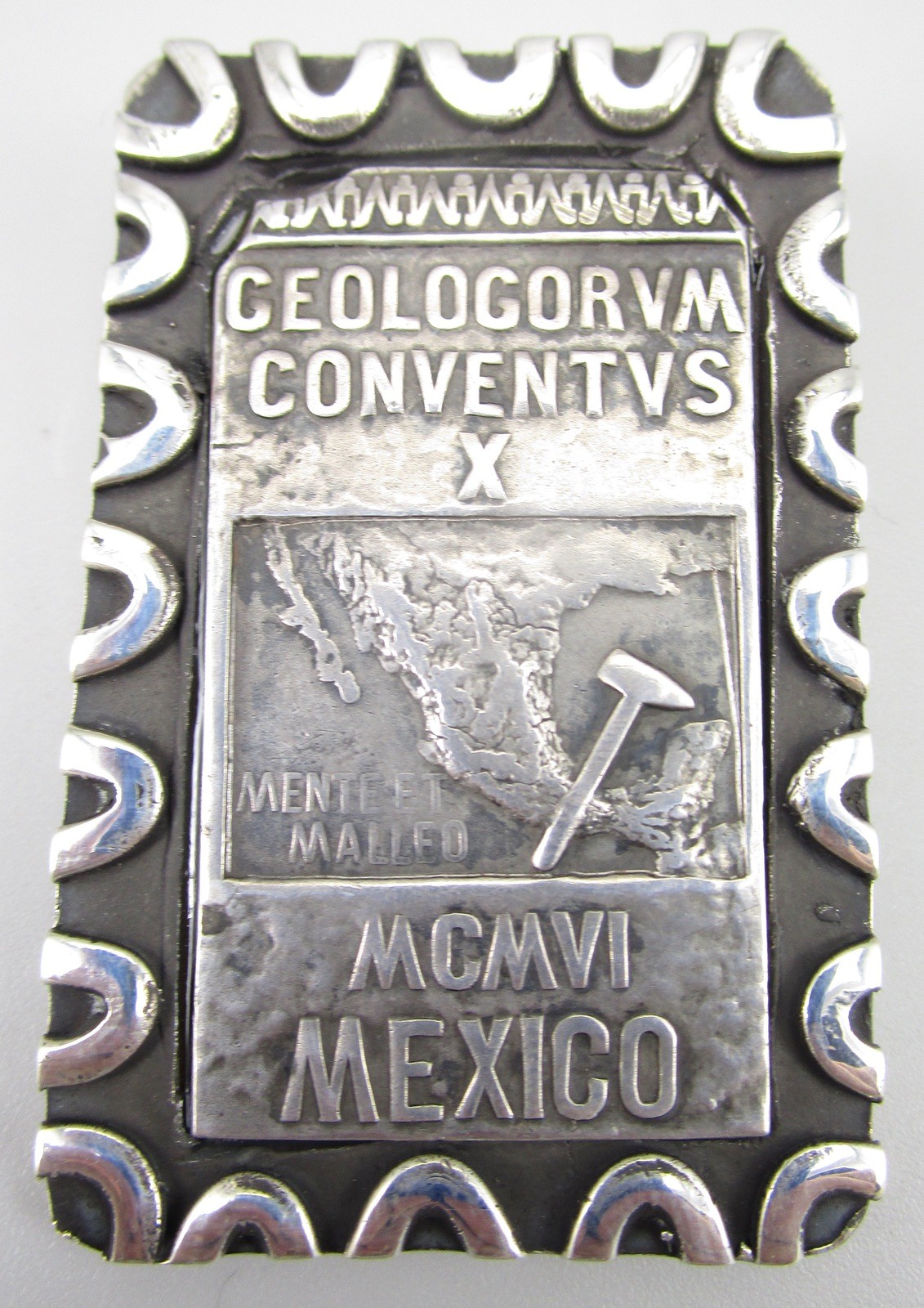 RARE OOAK DIAN MALOUF STERLING SILVER COMMEMORATIVE MEXICO PENDANT ENHANCER 43G