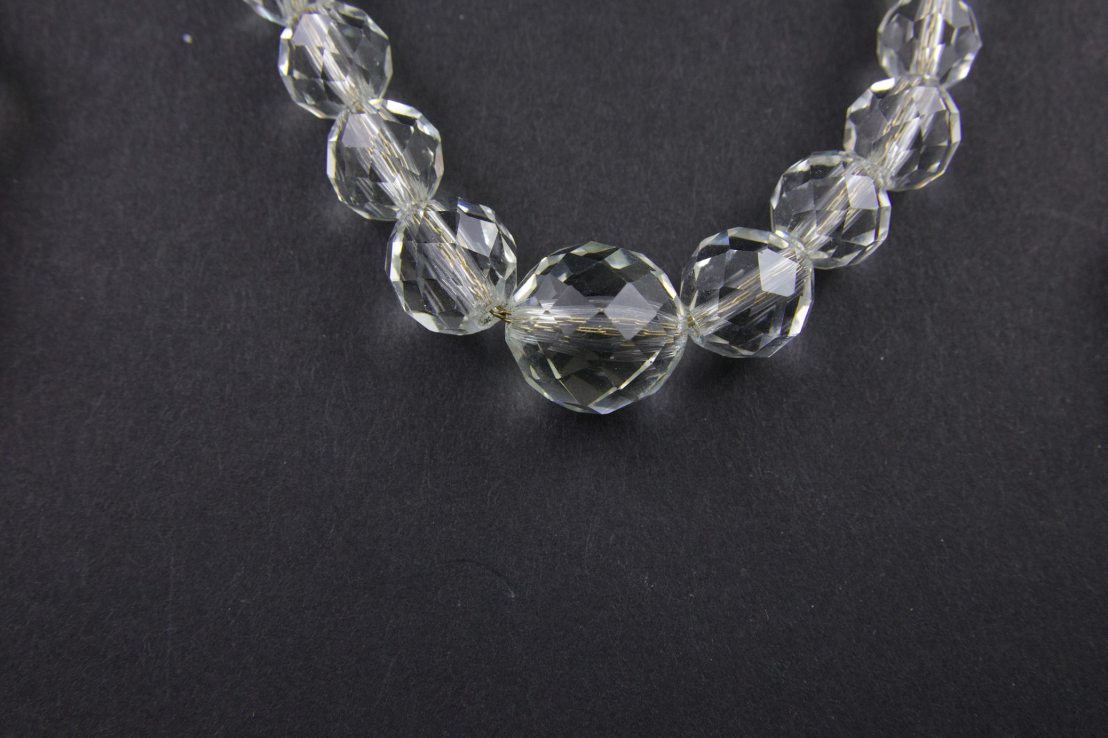10 Vintage Wearable Faceted Rock Crystal & AB Jewelry Mix Lot Necklace Bracelet