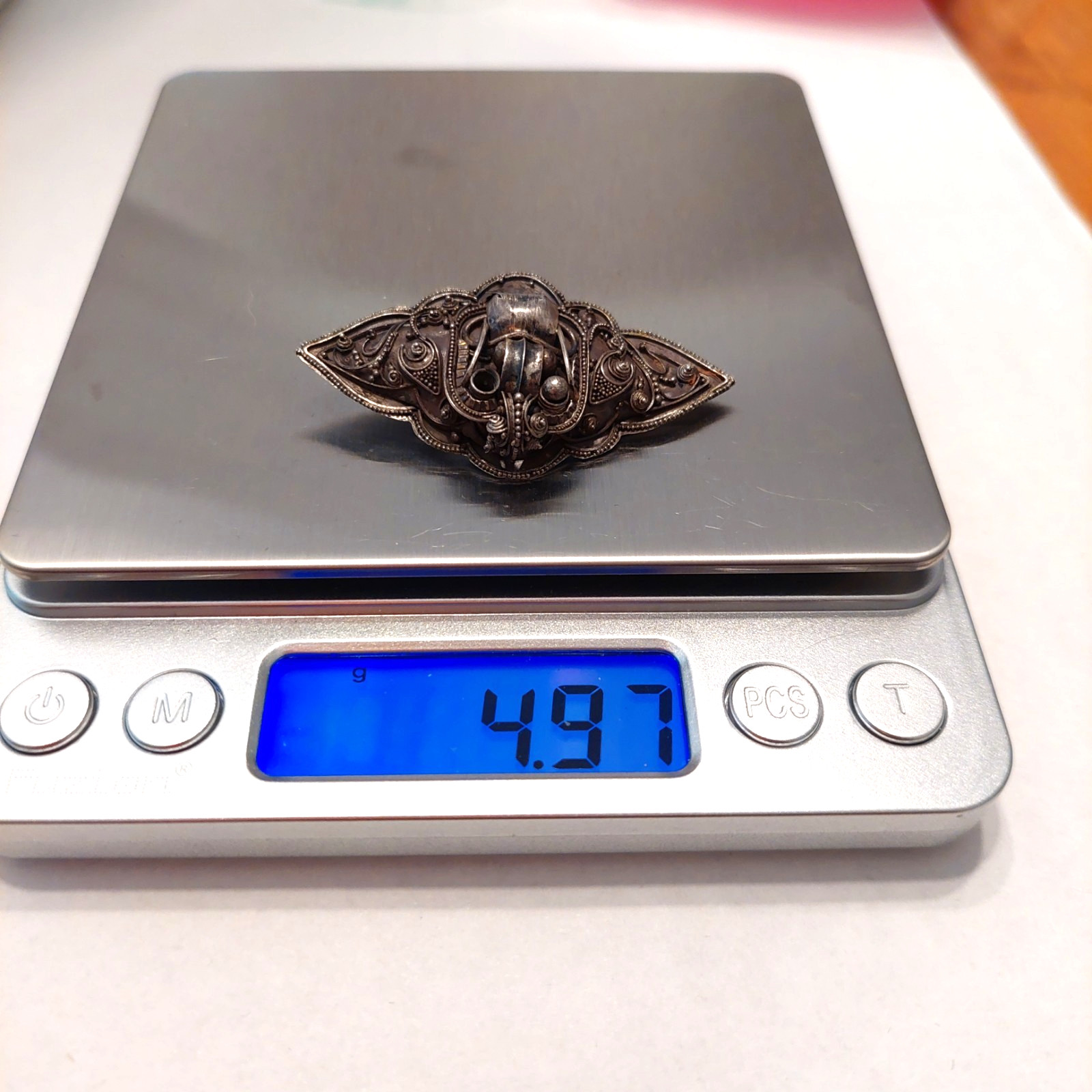 Antique Sterling Silver Late 1800’s Victorian Era Dragon/Bug (?) Brooch