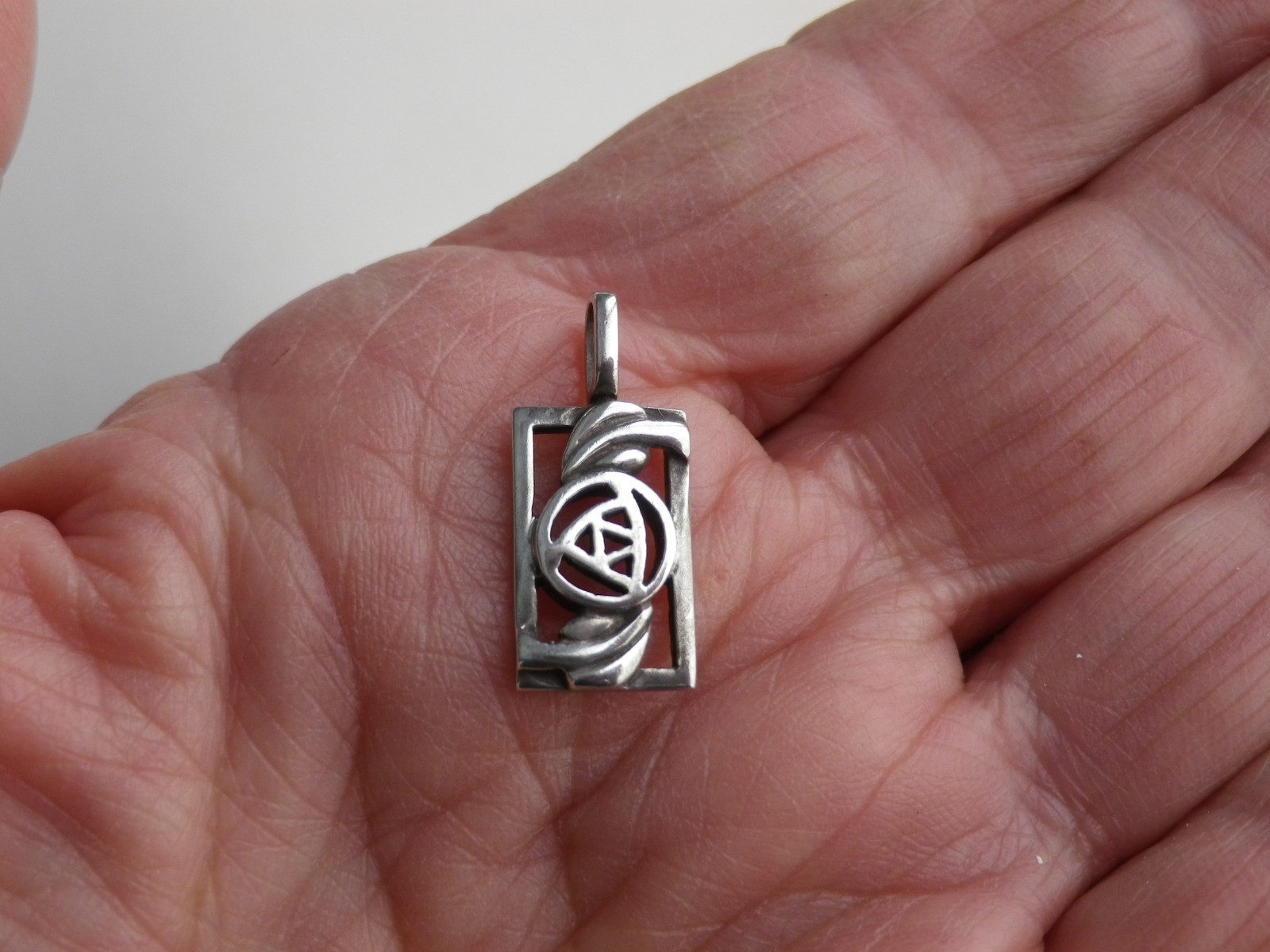 Vintage Small 925 Sterling Silver Celtic Knot Pendant by KH Kit Heath