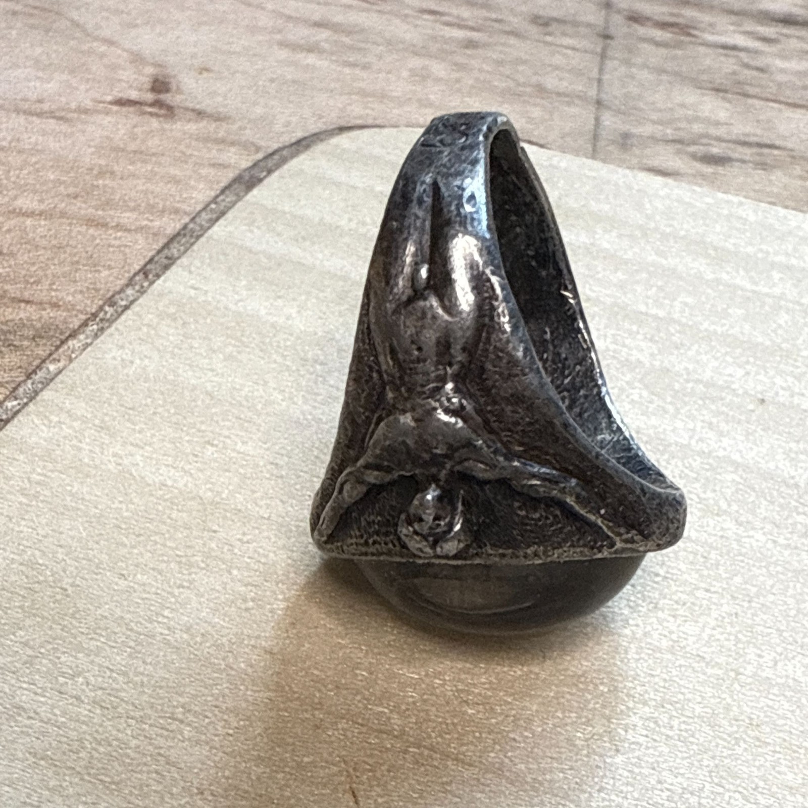 Brutalist Art Jewelry Ring | Figural Male & Female Forms | WLP Signed Studio Sil