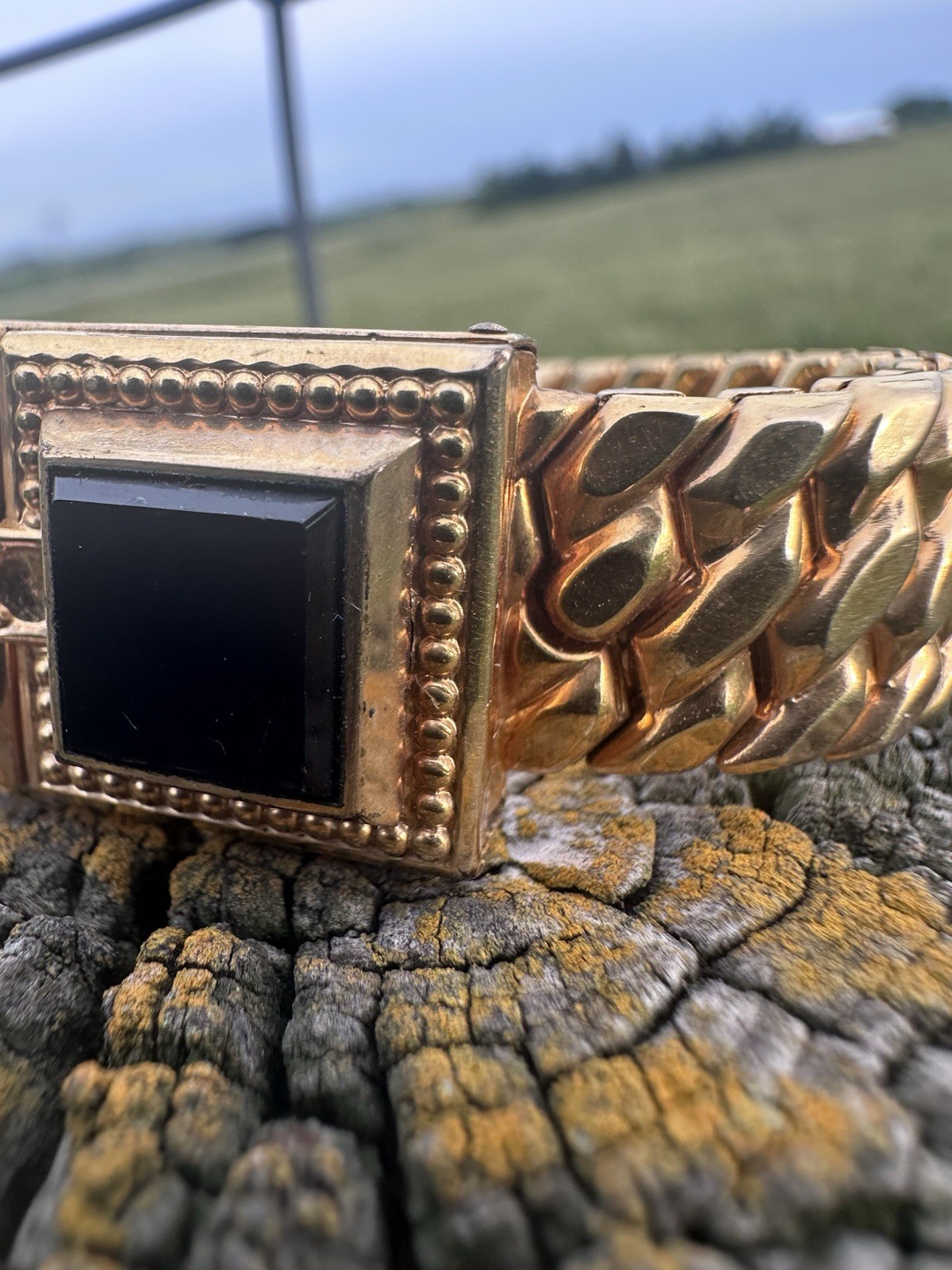 Gold Filled Expansion Bracelet Signed Speidel With Locket Vintage Sweetheart