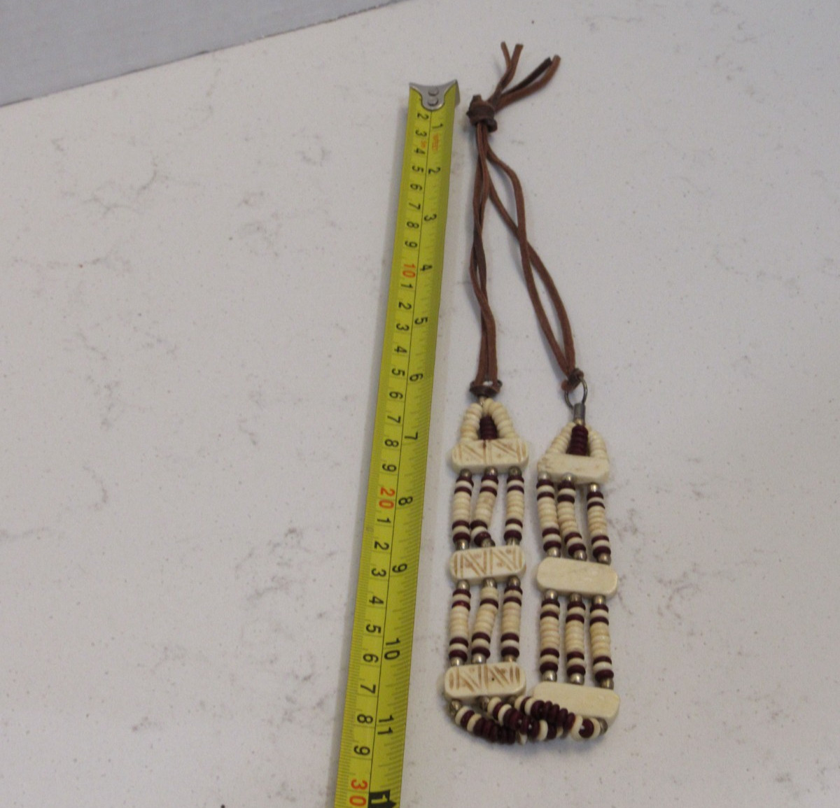 Vintage Multistrand Earthy Bead Necklace Natural Hippie Boho Skater Surfer Earth