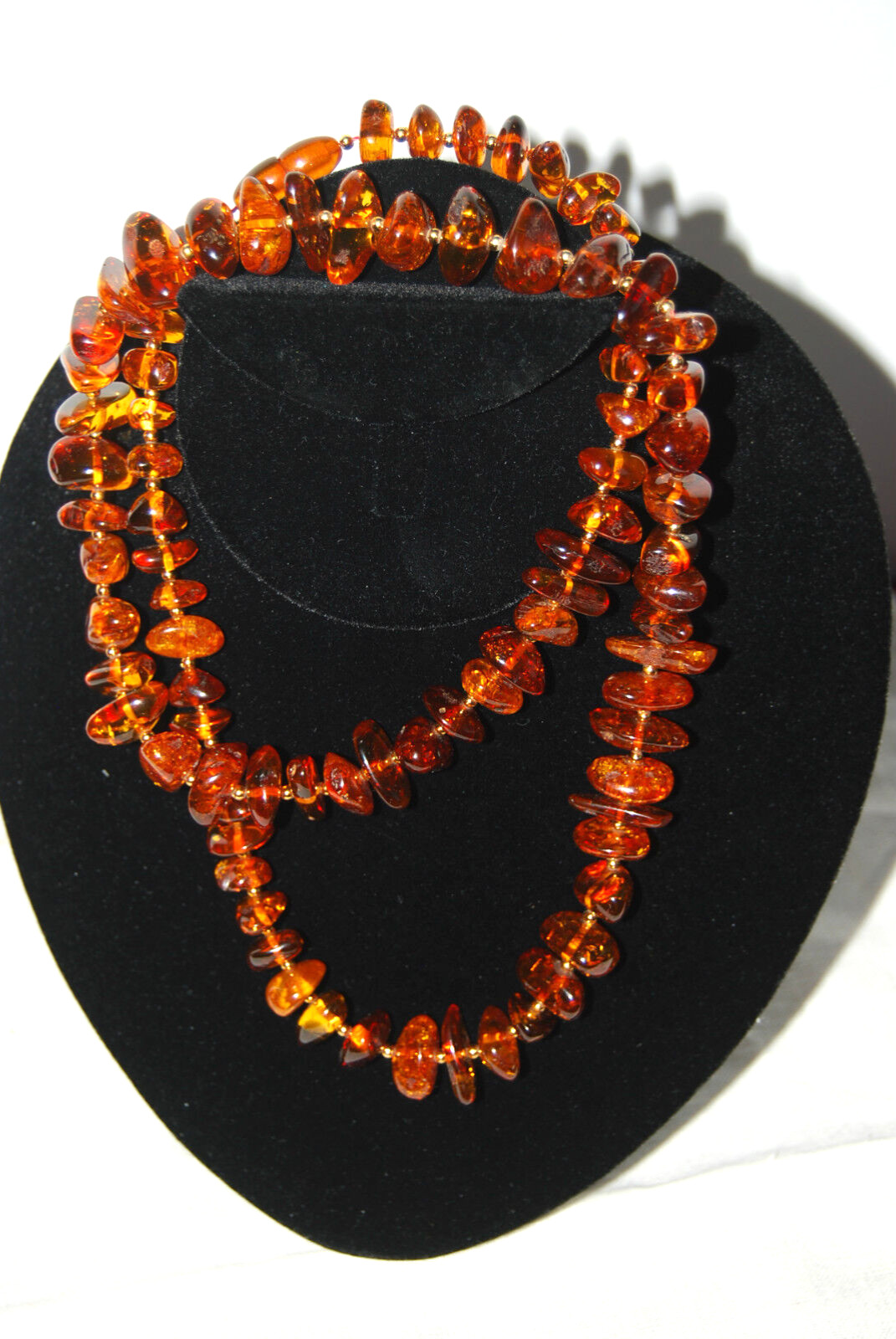 Vintage large Genuine Beautiful Every Day Baltic Amber Choker Necklace 33”