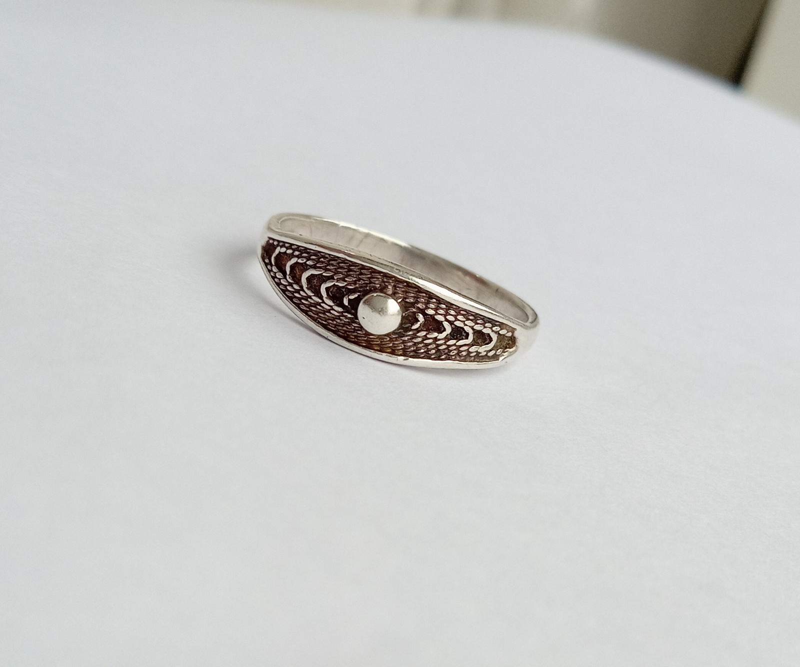 Vintage ring Sterling Silver 875 test star USSR times Women’s Jewelry size 6.75