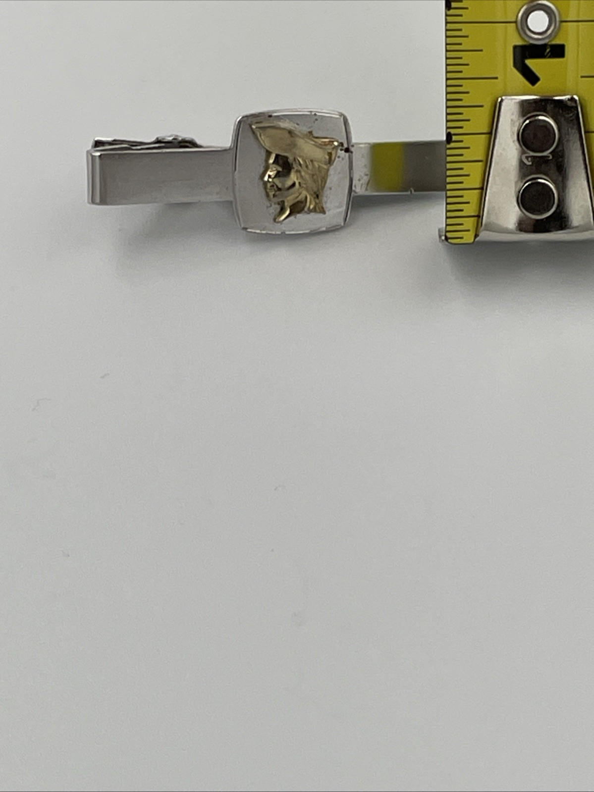 Vintage Anson Tie Clip Bar Paul Revere gold tone Colonial