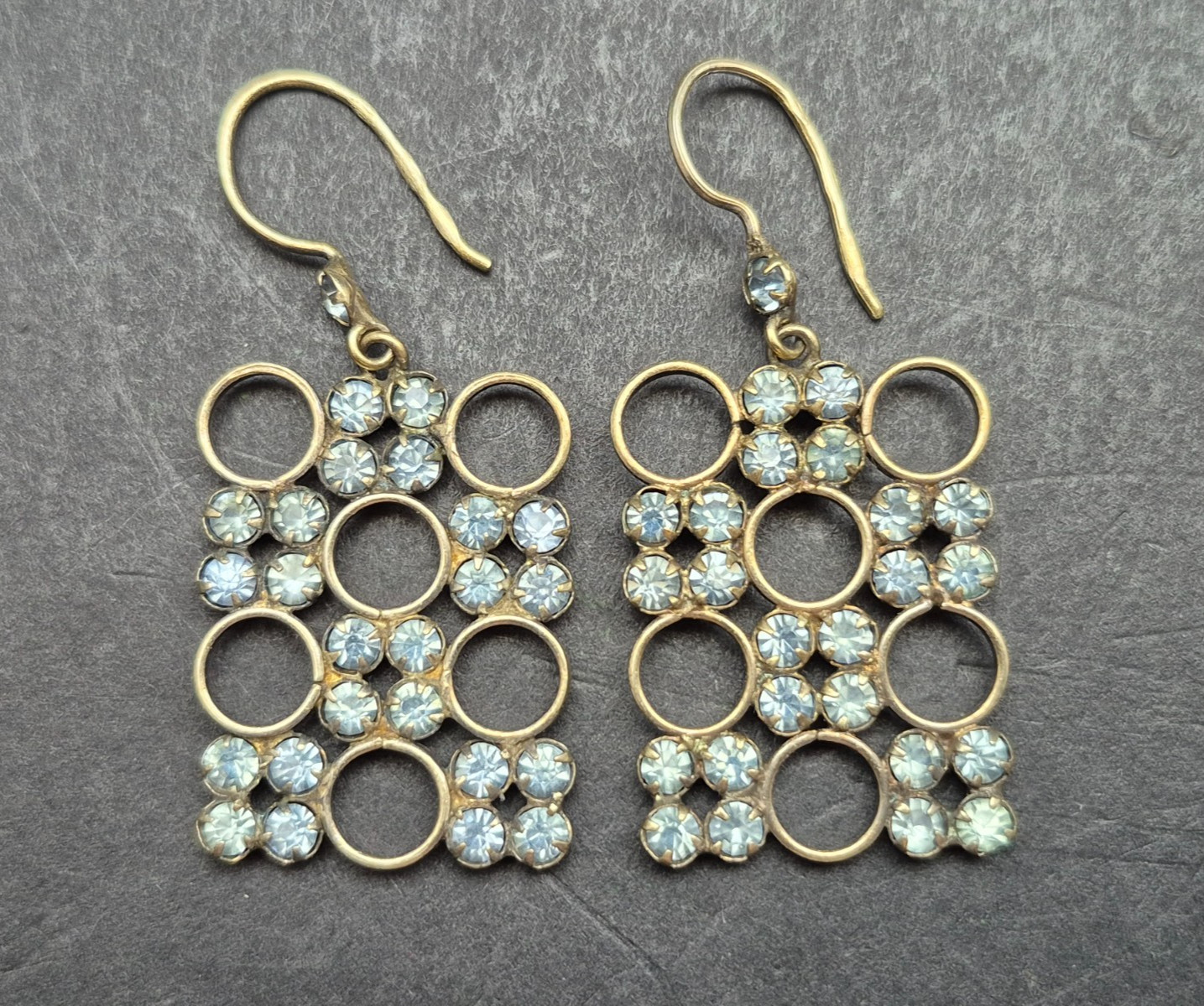 Vintage Soviet 875* Silver Earrings with USSR Stones, Women’s Jewelry