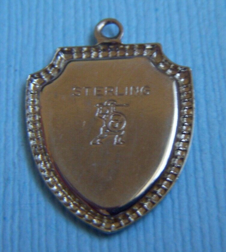 Vintage enamel Boston Paul Revere Massachusetts shield sterling charm