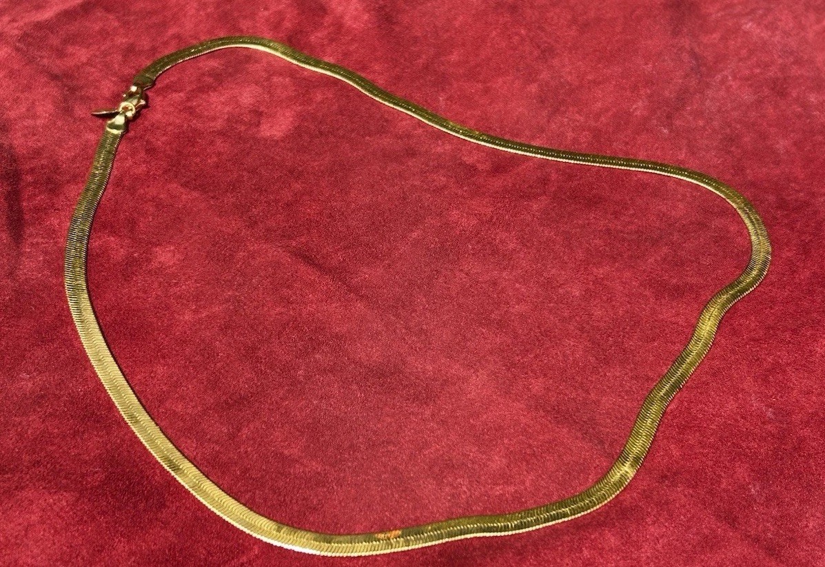 Premier Designs Wheat Chain Necklace 23in Gold Tone Thick Vintage Classic