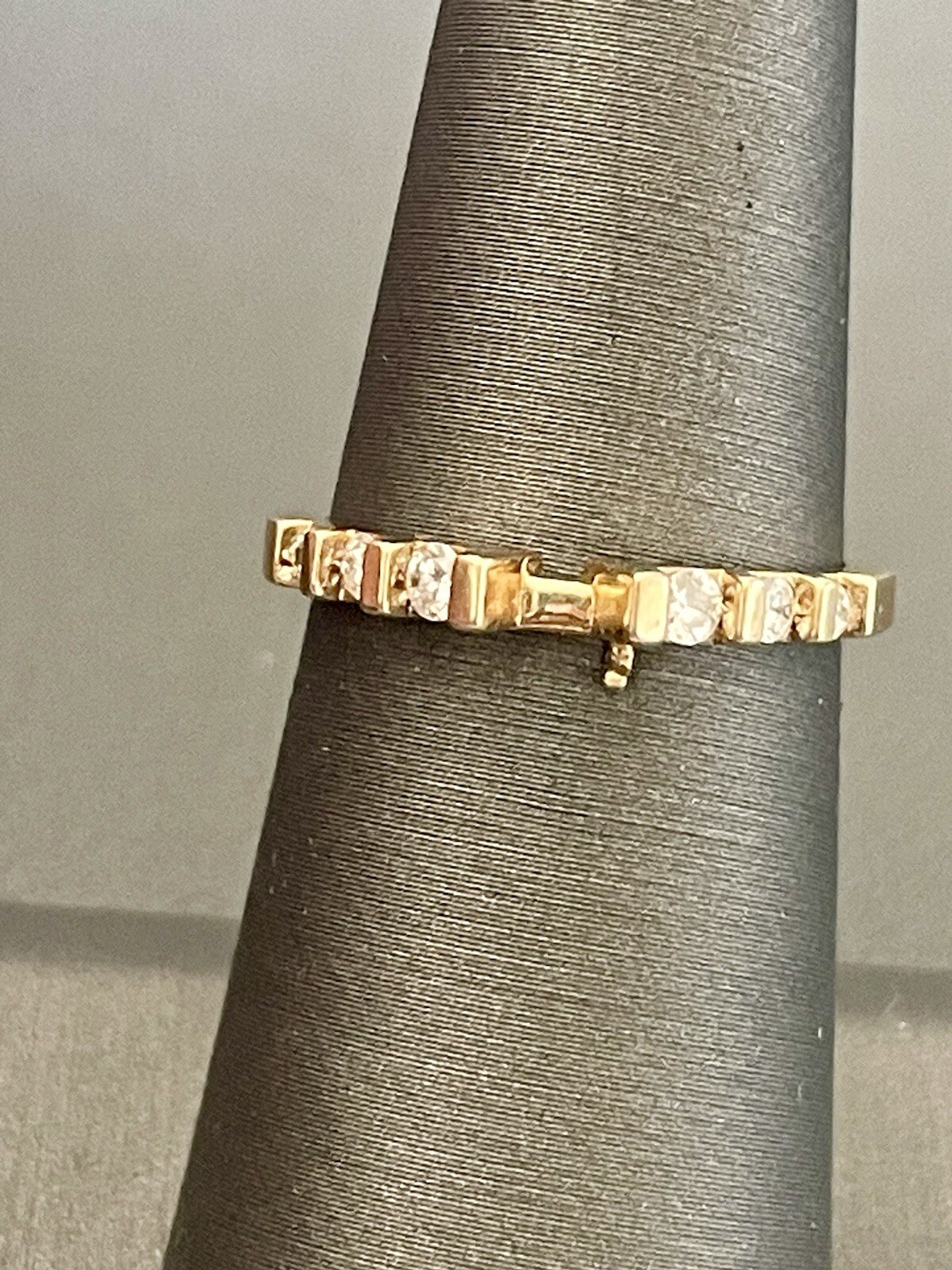 14KT Y/Gold 1.02CTW Diamond Engagement Ring & Diamond Band Set. Size 6.25(S280)