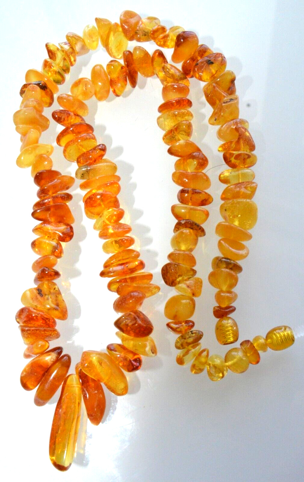 ✅54cm = 34gr RUSSIAN SOVIET BALTIC AMBER BEAD NECKLACE 琥珀 BRACELET STONE PENDANT