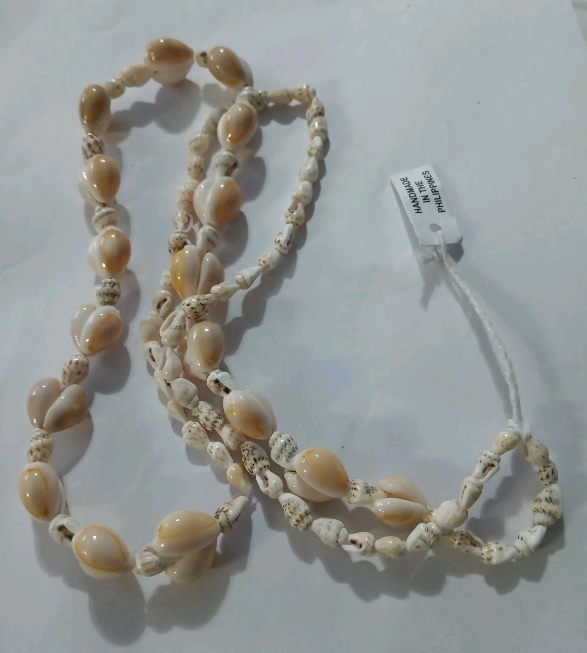 Vintage Handcrafted Cowrie/Other Seashell Necklace Lot (5 Necklaces)
