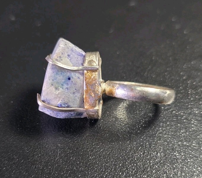 Vintage Mid-Century Brutalist Stone Ring