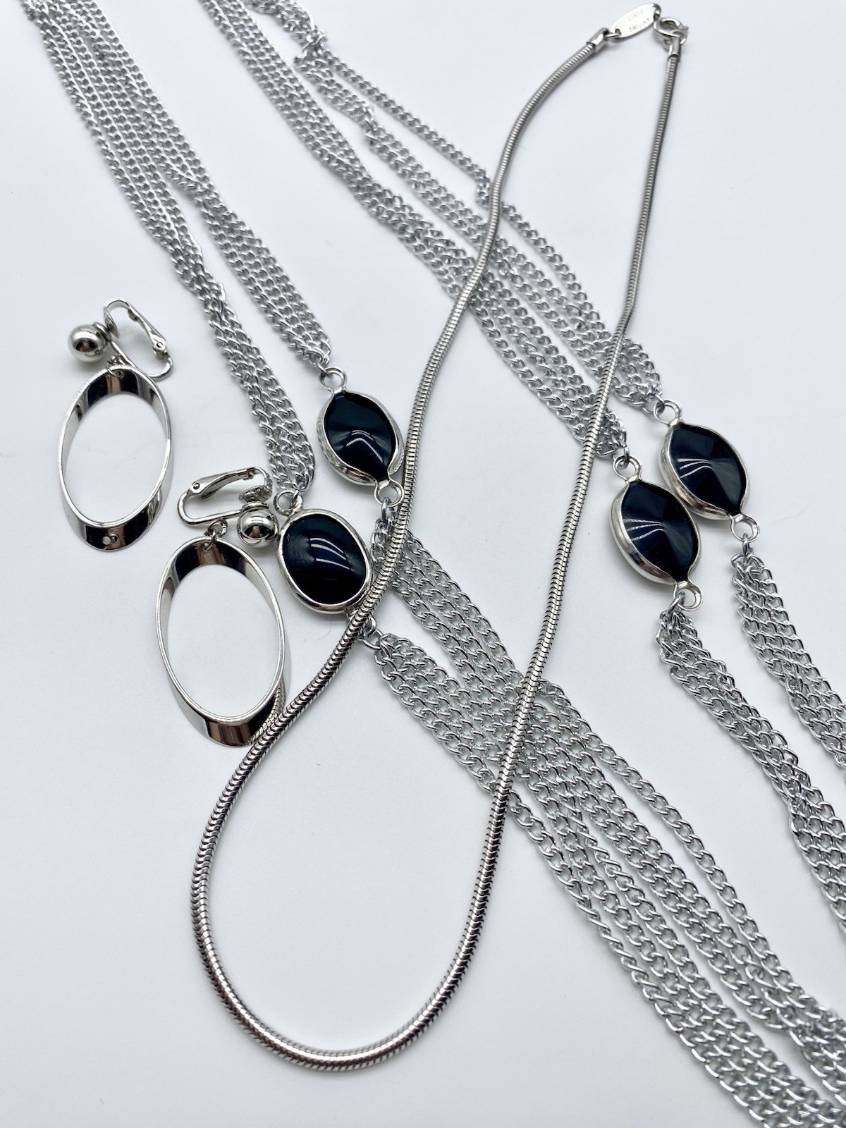 Signed Jewelry Lot Whiting Davis Coro Monet Bergere Emmons Silver Tone