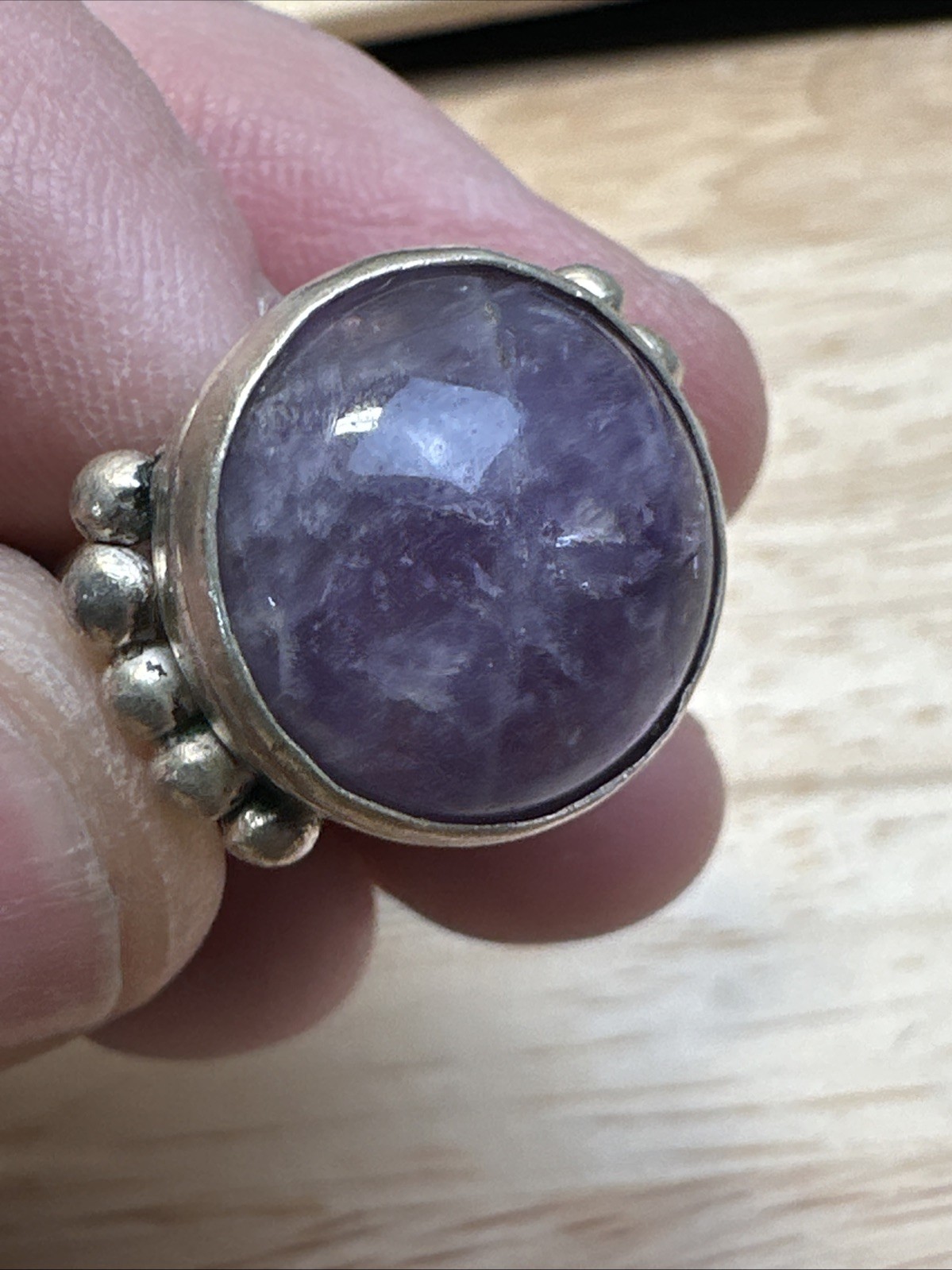 Early 1939-40 William Spratling Size 6.5 980 Silver Amethyst Ring Vintage Taxco