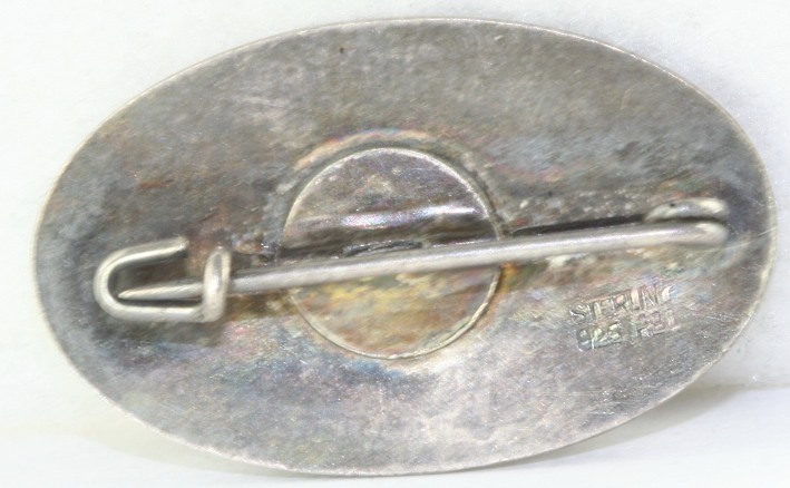 VTG ENAMEL STERLING SILVER ANTIGUA GUATEMALA PIN