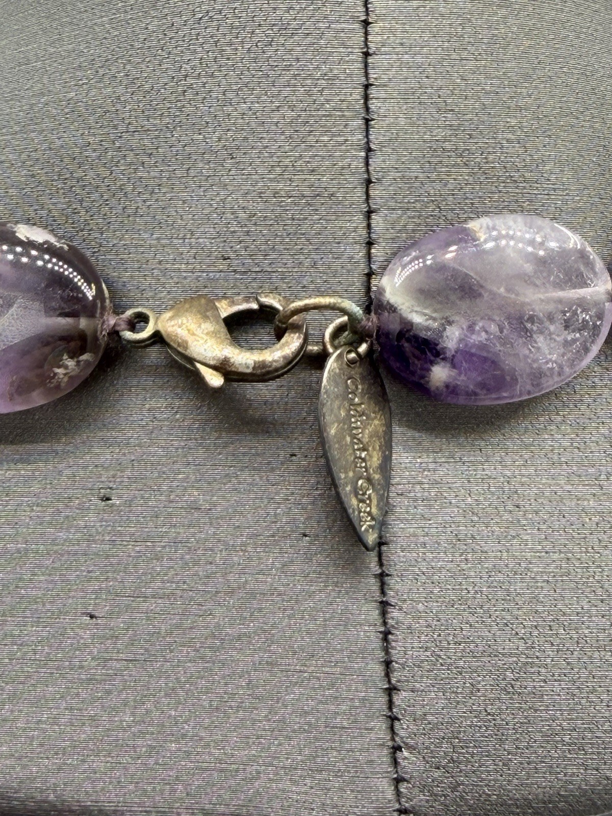 Vintage Coldwater Creek Amethyst Necklace 28.5” Natural Third Eye Crown Chakra