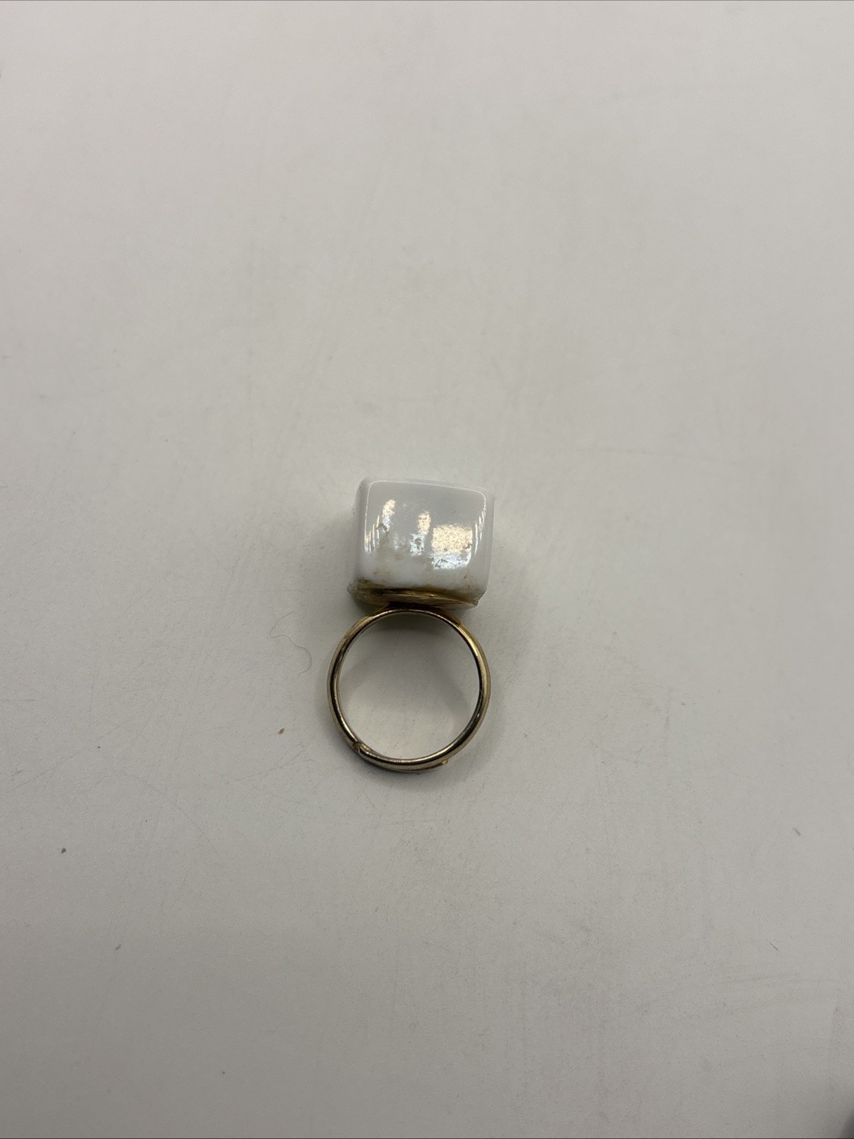 Vintage Costume Jewelry Rings Gold And Silver Tones Different Sizes Set Of 4