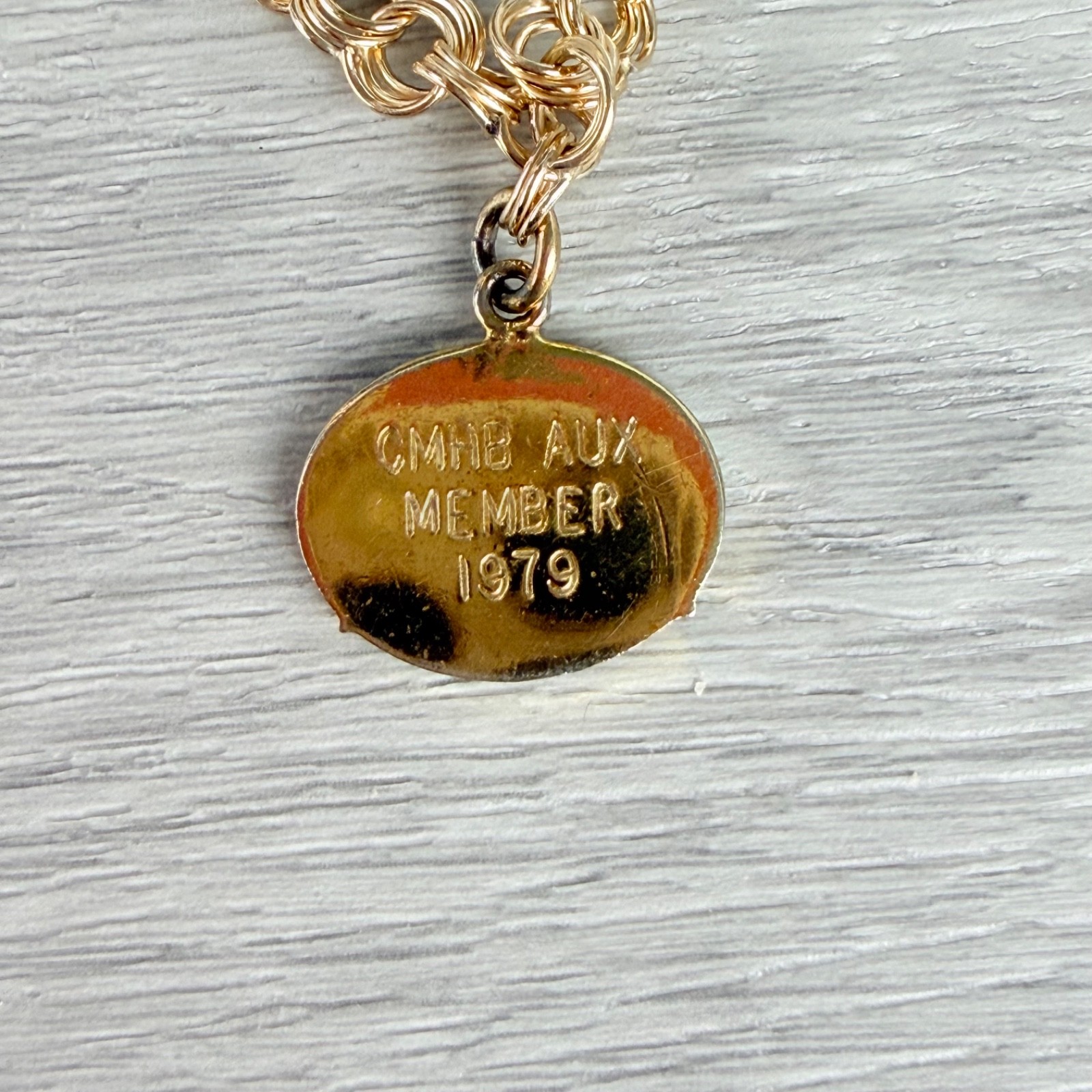 Vintage Krementz Gold Filled Plated or Overlay Starter Charm Bracelet w/ Charm