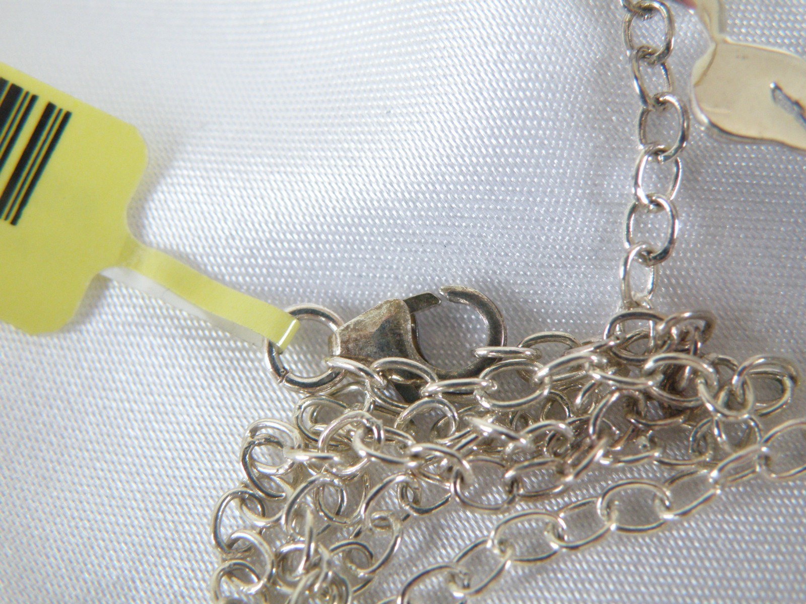 Sterling Silver 925 Natural Kyanite Iolite Art Nouveau Style Necklace 18″