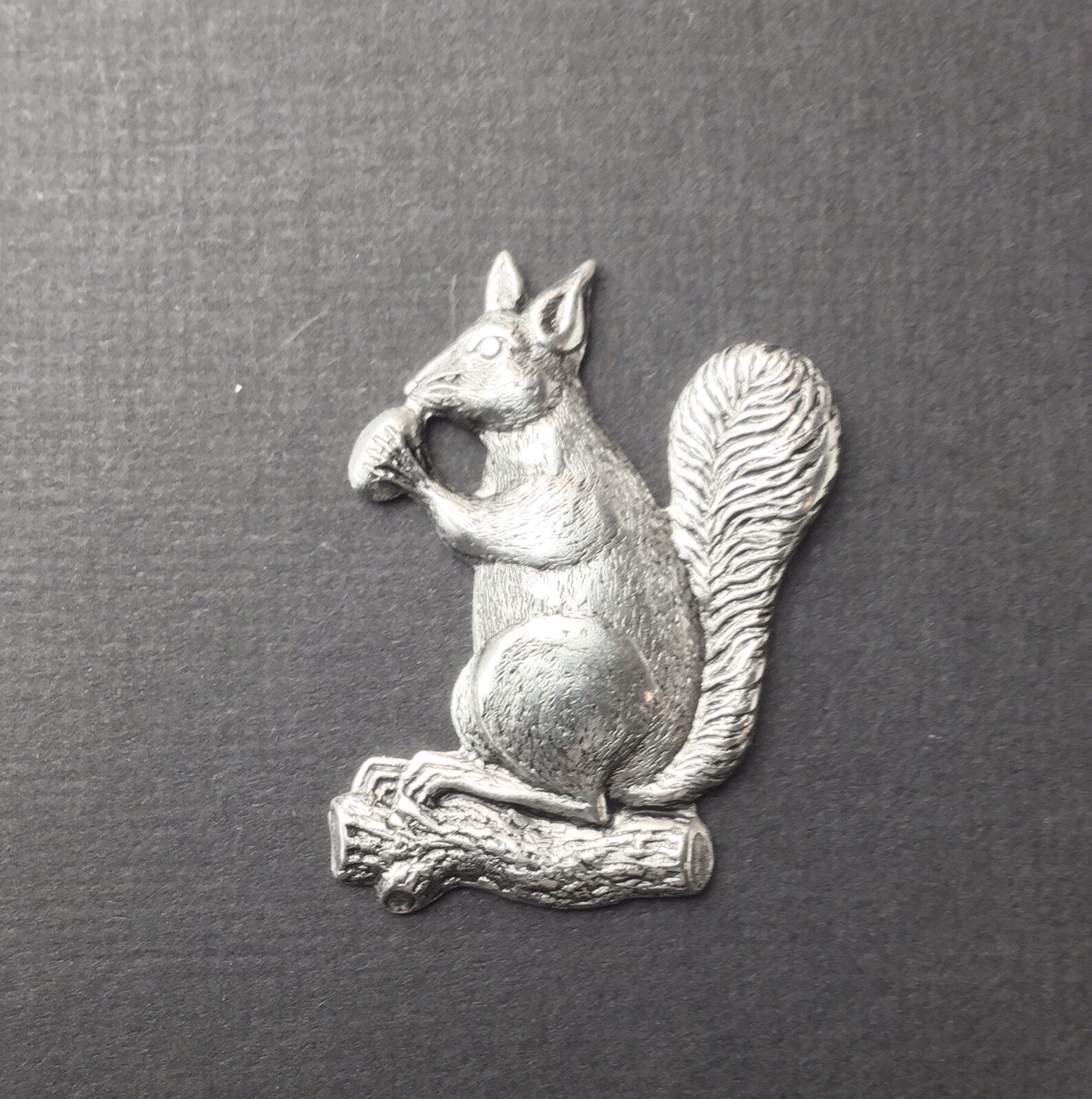 43534 Matte Silver Oxidized Squirrel Victorian Jewelry Finding