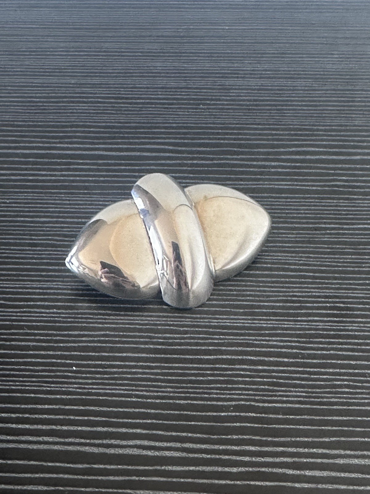 Vintage MCM Sterling Silver Minimalistic Sculptural Brooch