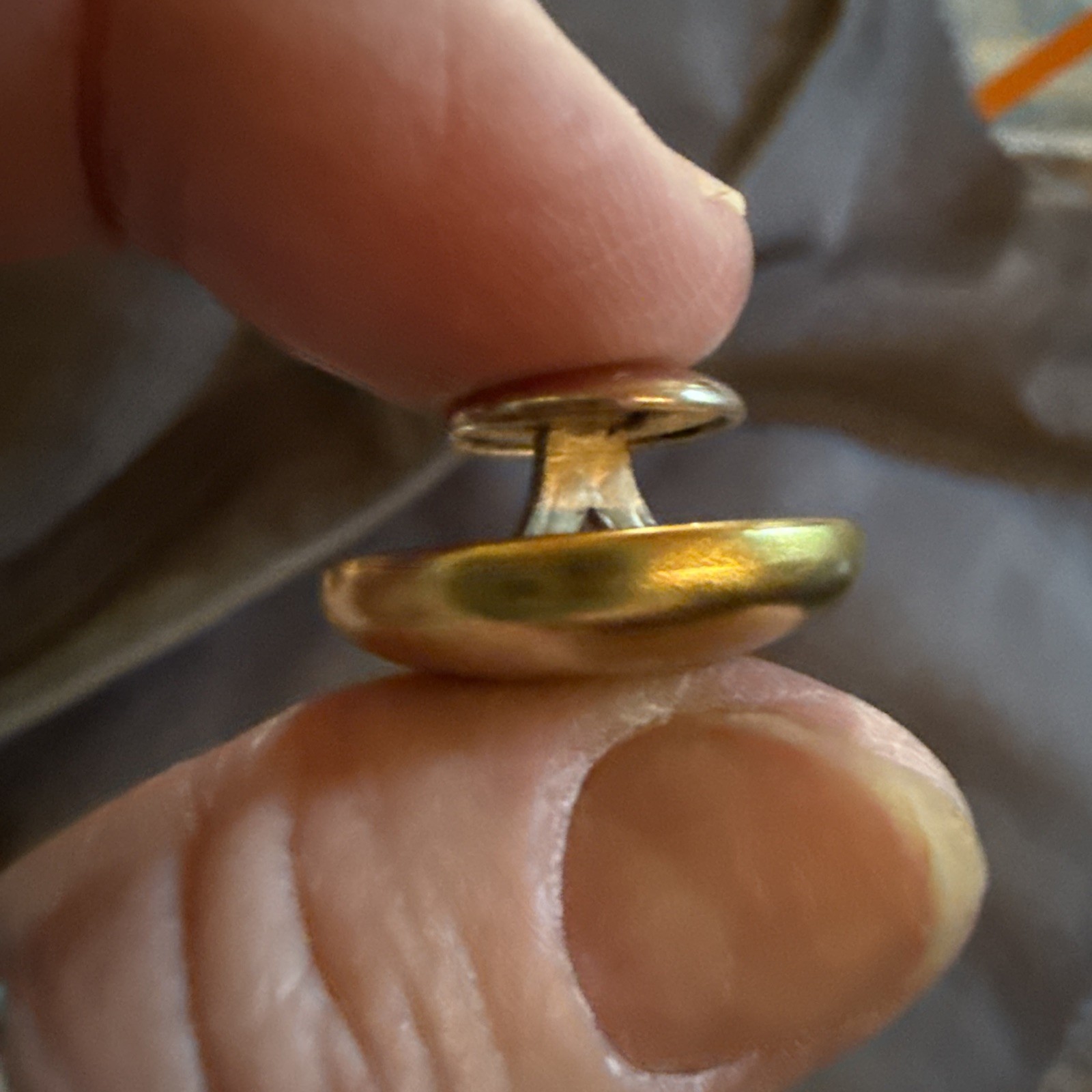Antique Engraved Gold Cuff Links