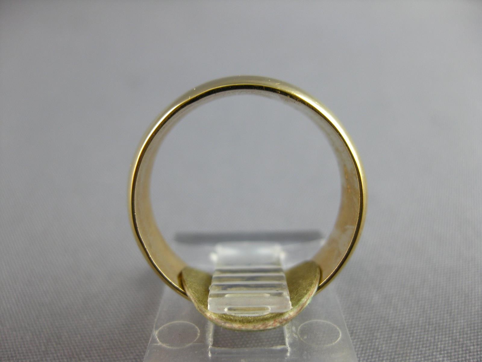 ESTATE 14KT YELLOW GOLD 3D CLASSIC SOLID PLAIN 7MM WEDDING ANNIVERSARY RING