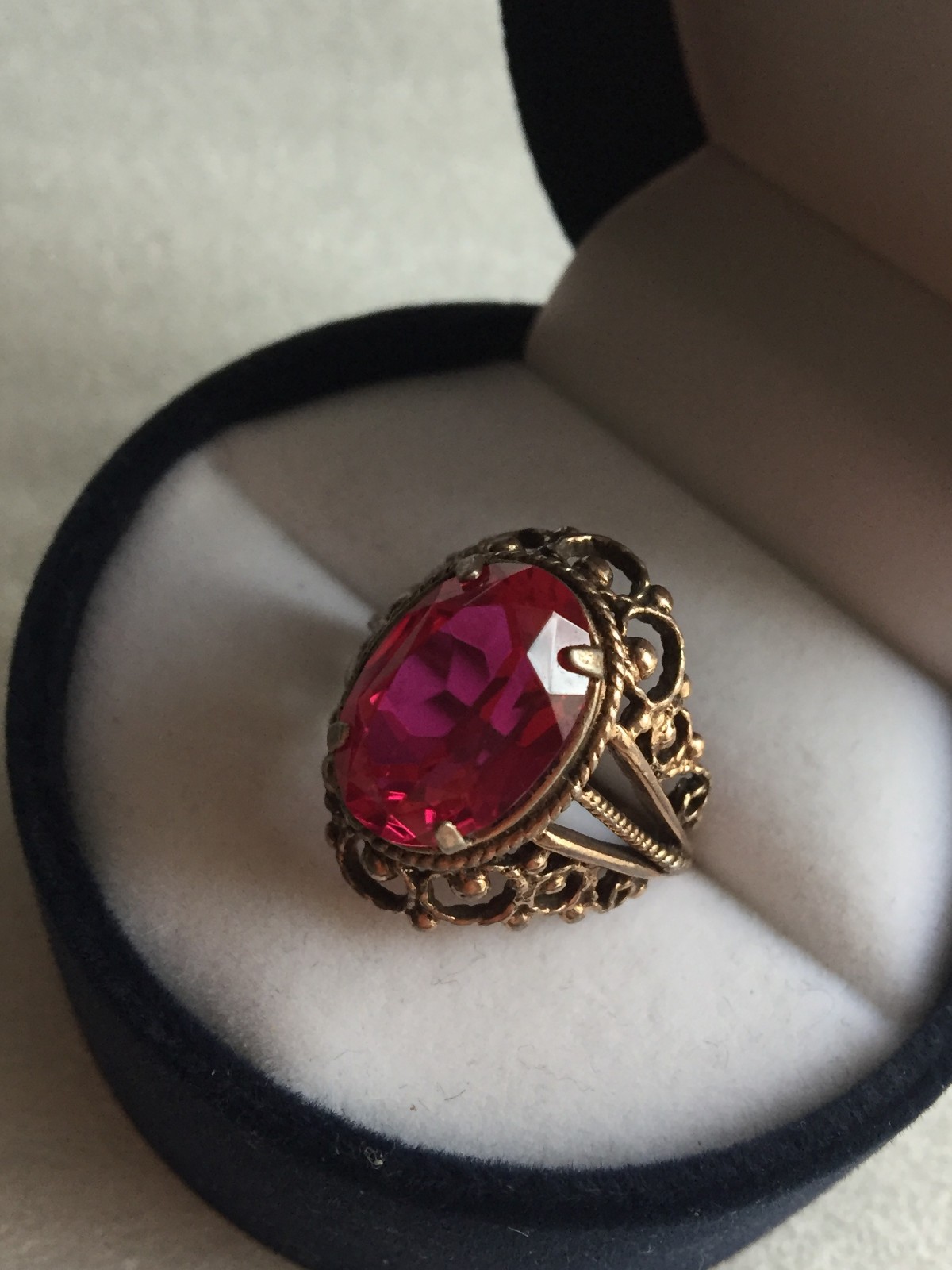 Rings silver 875 gold Plated Russian Soviet Silver vintage USSR old