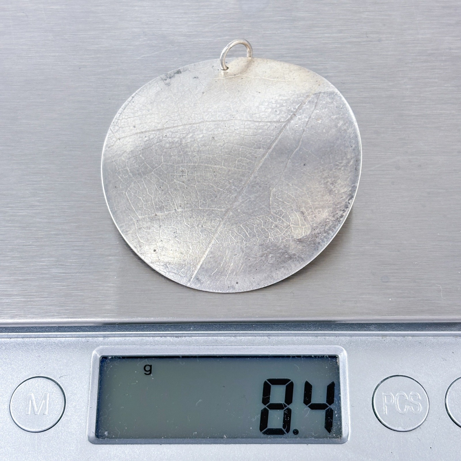 Vintage Sterling Silver 925 Dina Varano Every Day Matters Disc Pendant