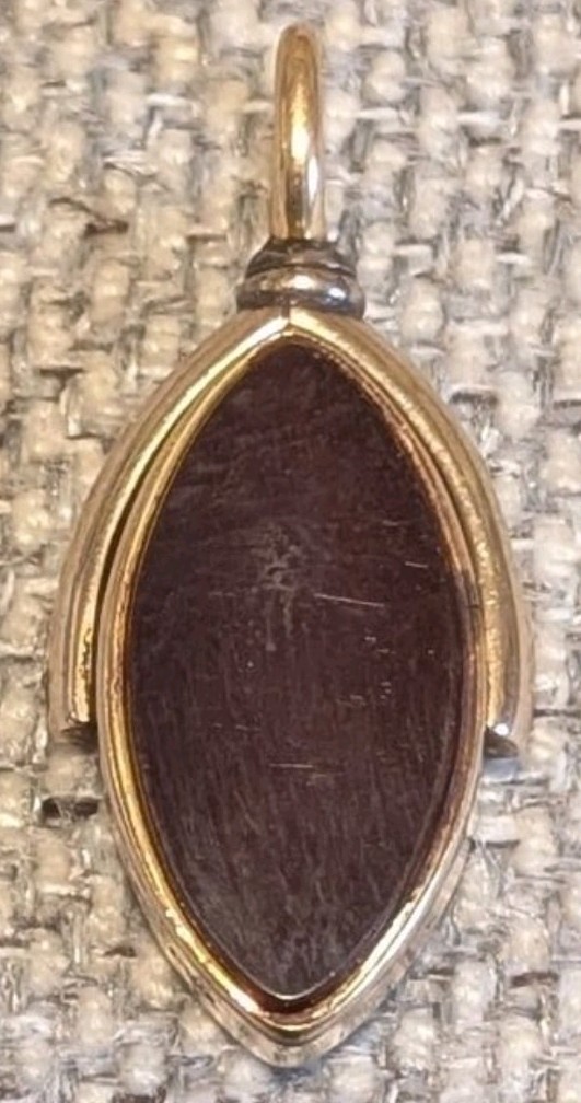 Antique 9ct Gold Bloodstone Carnelian Spinner Pendant