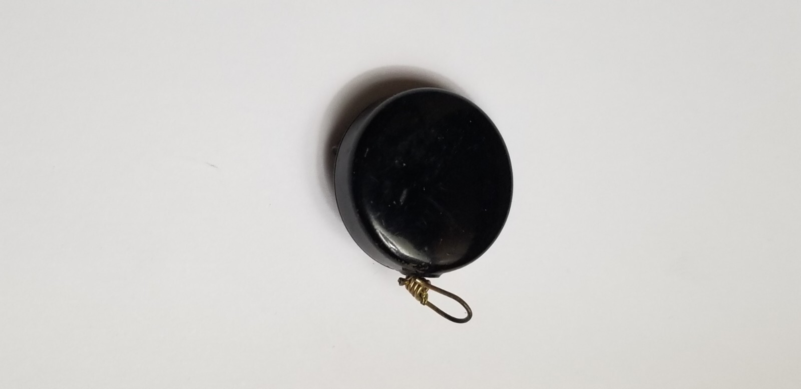 Antique THE BISHOP CO Attleboro MA retractable Chain brooch pin chatelaine fob