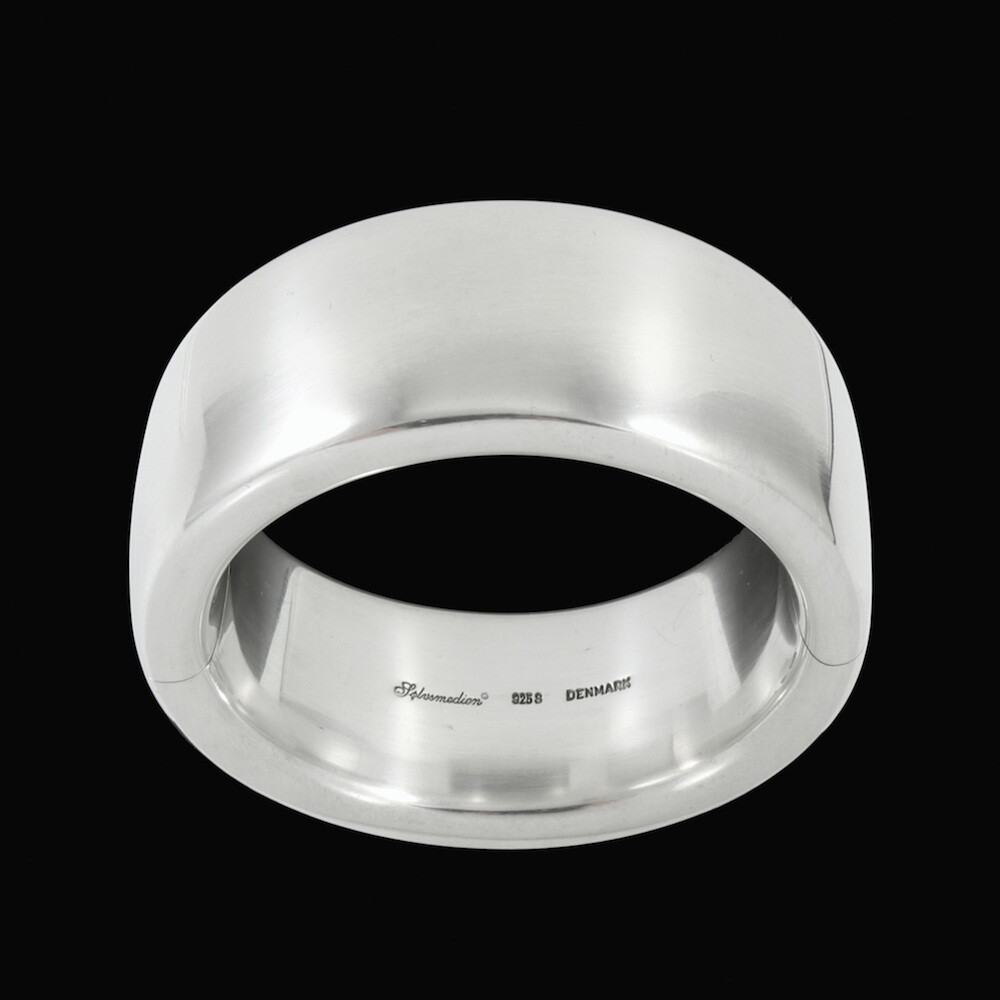 SIK – Denmark. Large Hindged Sterling Silver Bangle – 1960s