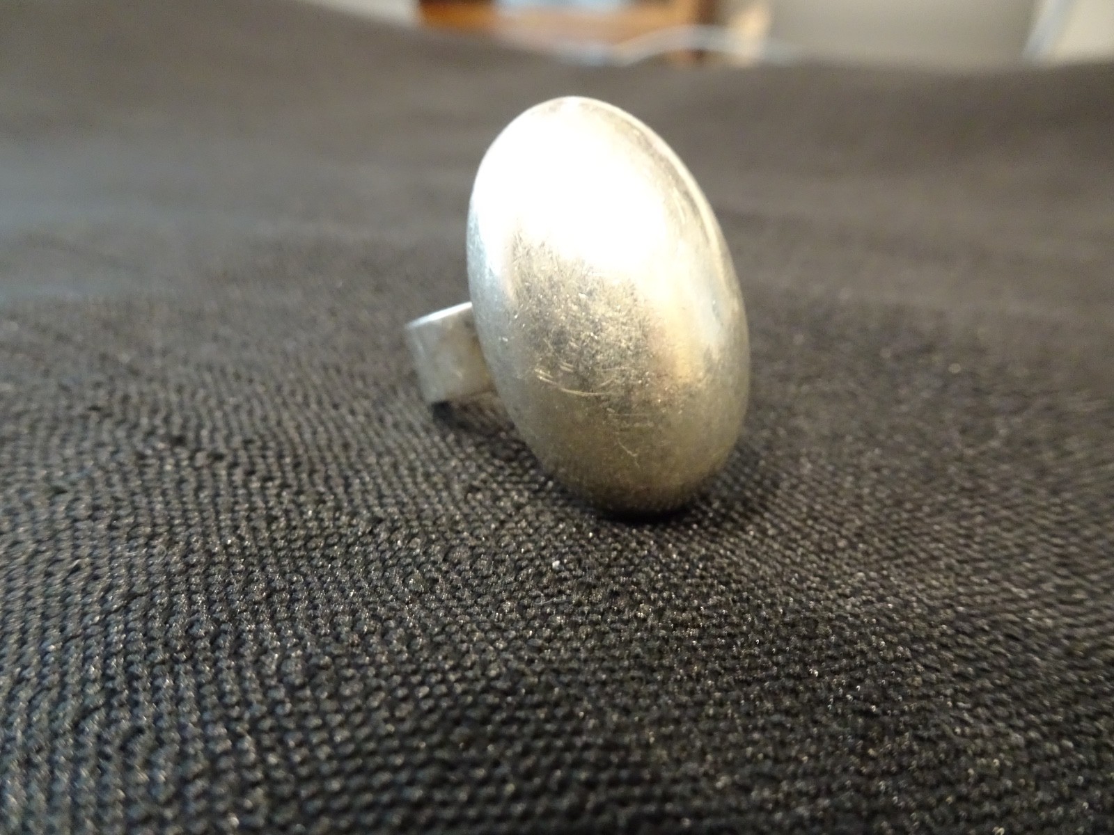 #821-VINTAGE STERLING SILVER MEXICO RING-925-SIZE-8- VERY DIFFERENT