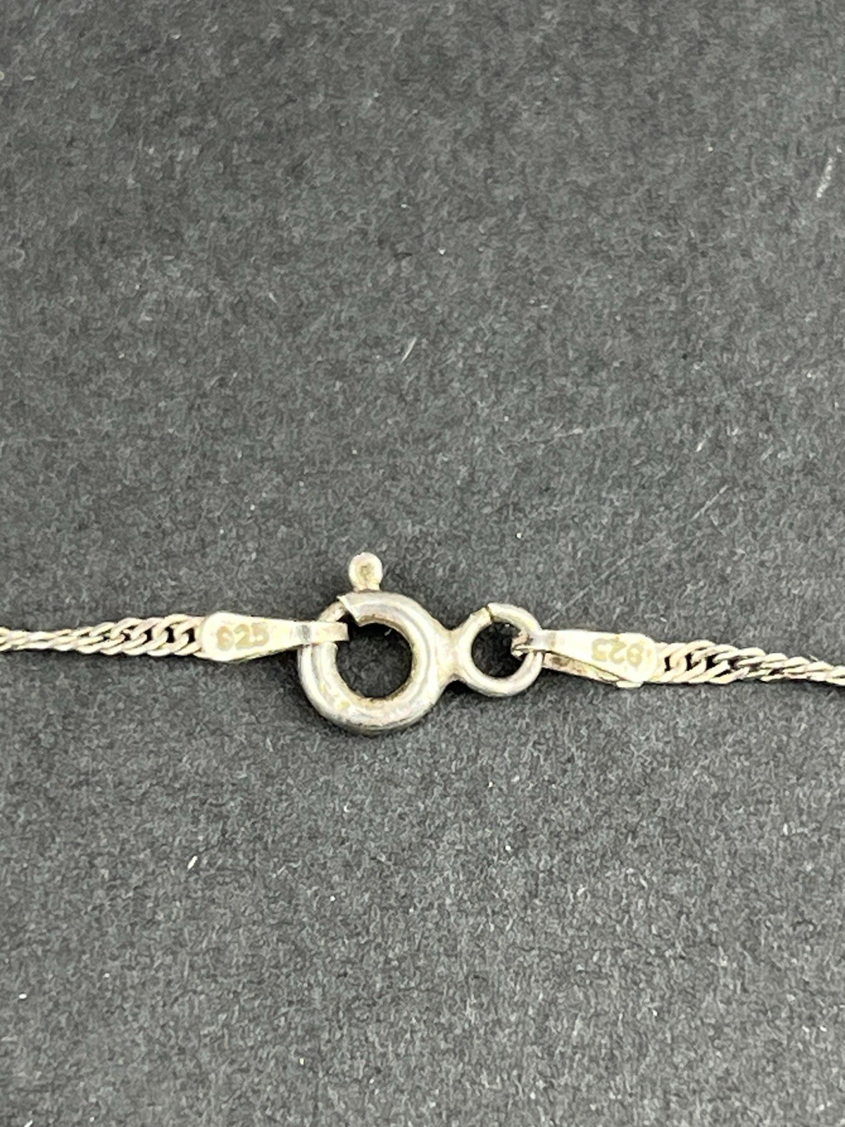 Vintage 925 Sterling Silver Rope Chain Necklace 18” 1.53g India
