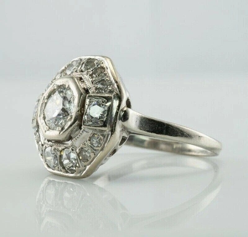 3.75Ct Art Deco Style Lab Created Diamond Engagement Anniversary 925 Silver Ring
