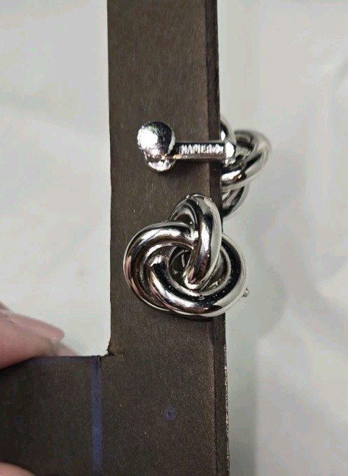 Vintage Knotted Screw Back Earrings 1960’s Hollywood Glam