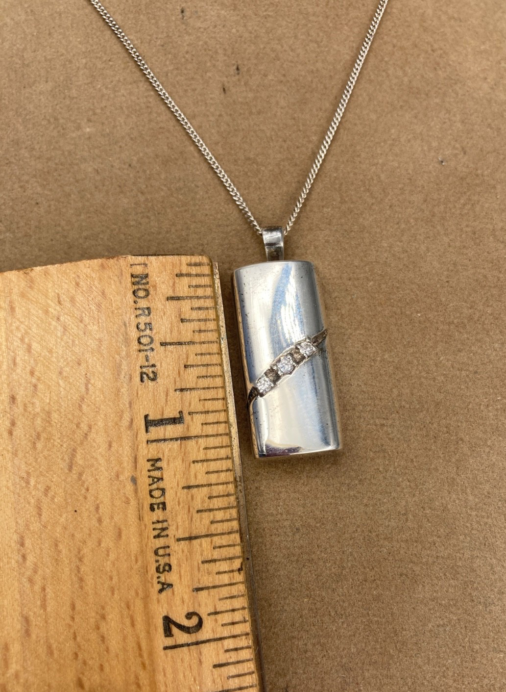Vintage Unique Sterling Chain Silver Locket