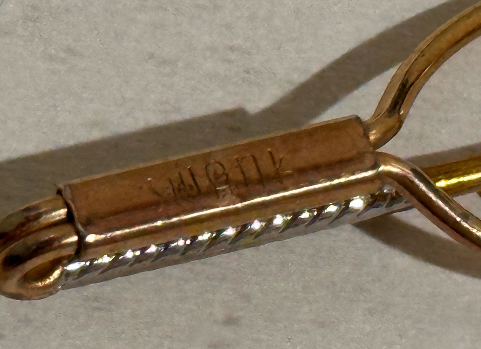 Swank Horse Riding Crop Equestrian Tie Bar Gold Tone Tie Clip Vintage