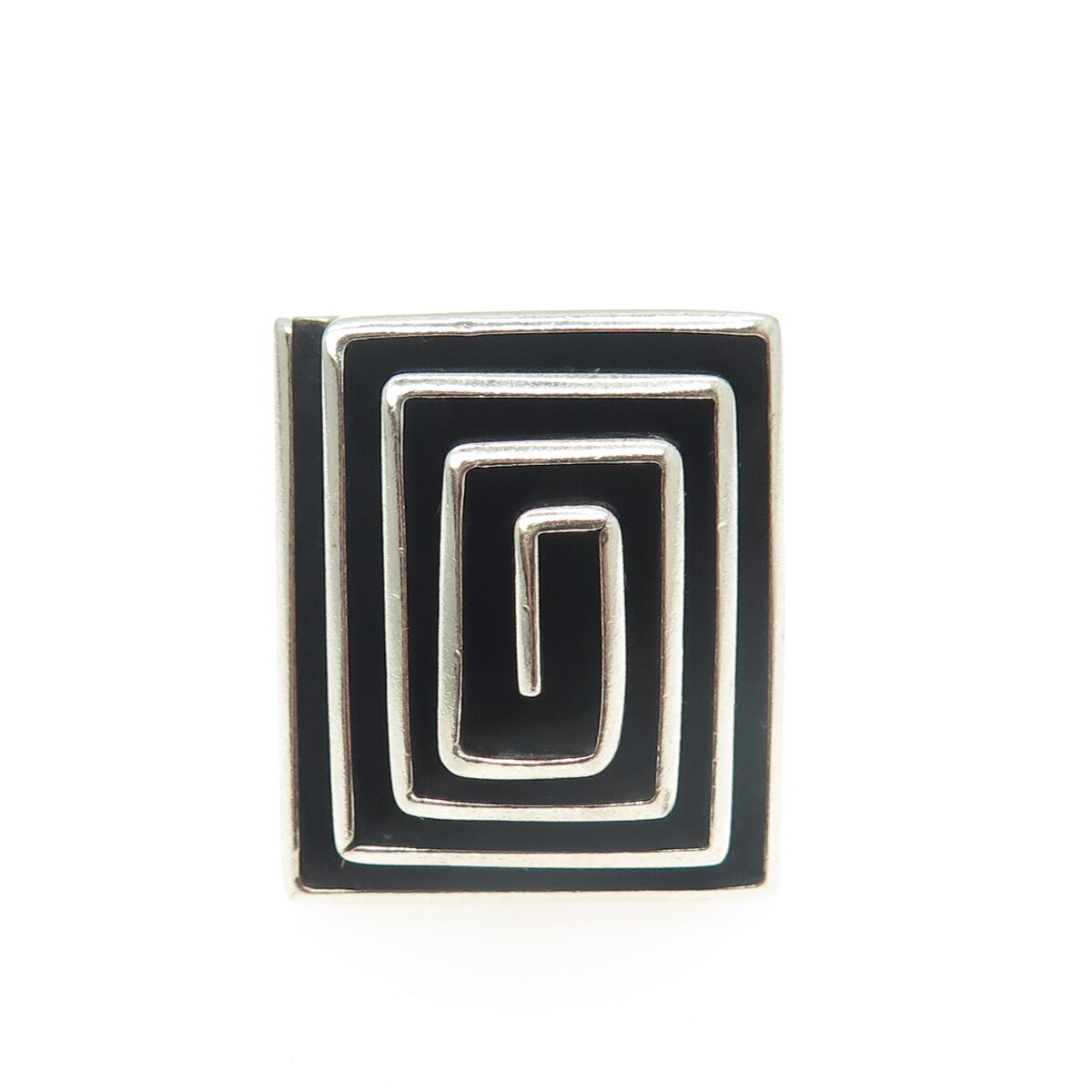 DOMINIQUE DINOUART 925 Sterling Silver Vintage Mexico Spiral/Maze Ring Size 6.5