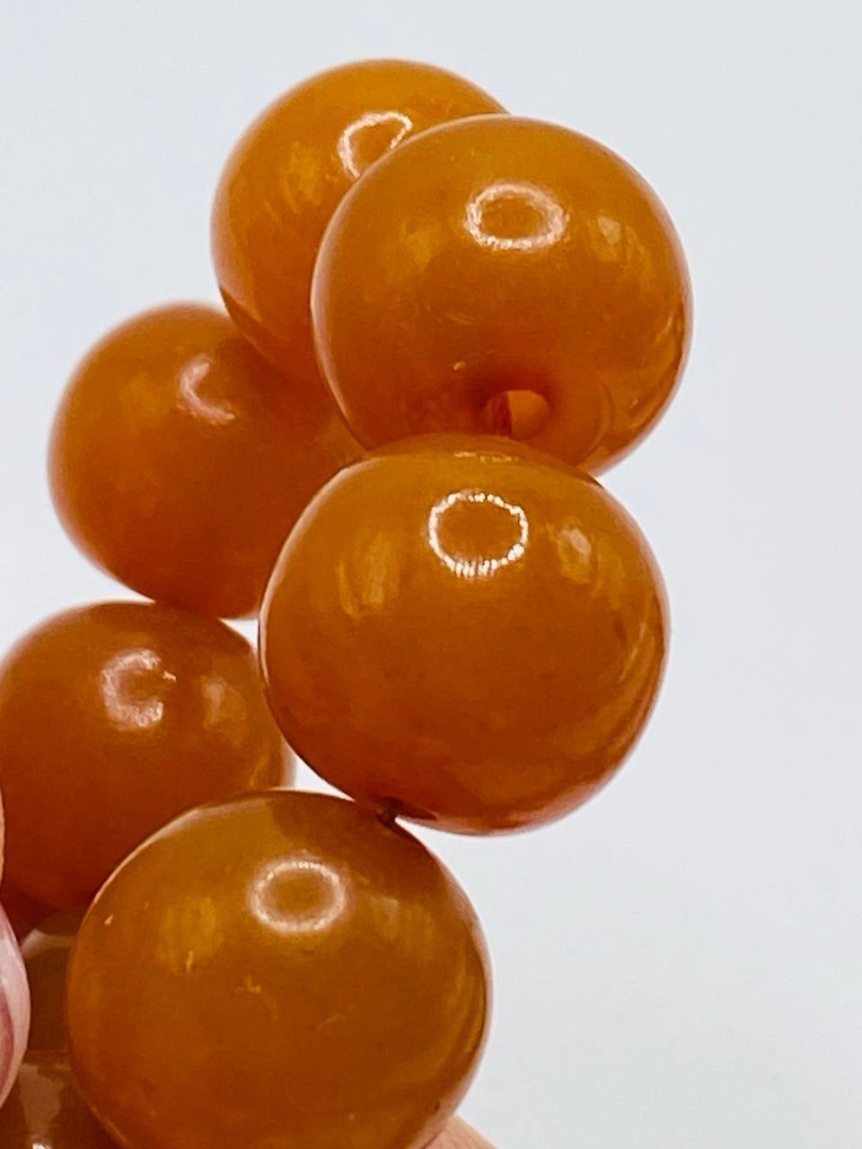 Vintage Soviet Amber Beads Necklace Kaliningrad 64 grams