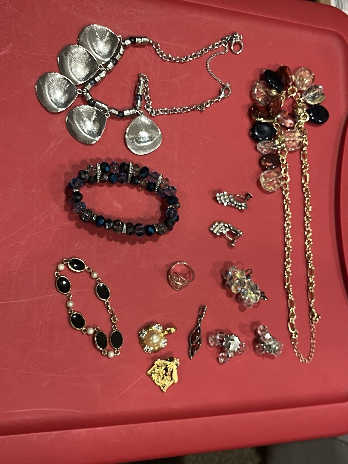 Costume Jewelry Lot – Vintage To Modern – Approximately 2 lbs. – See Description