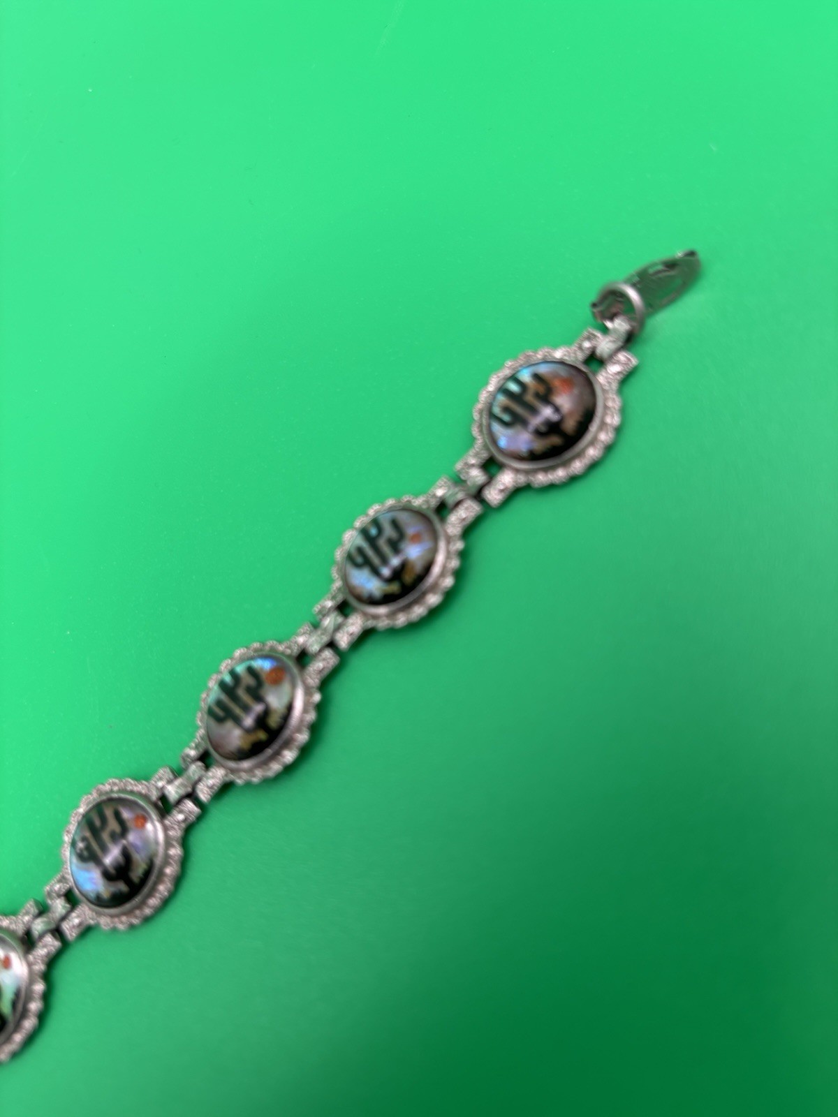 Vintage MCM Bubble Cactus Desert 6 1/4″ Bracelet