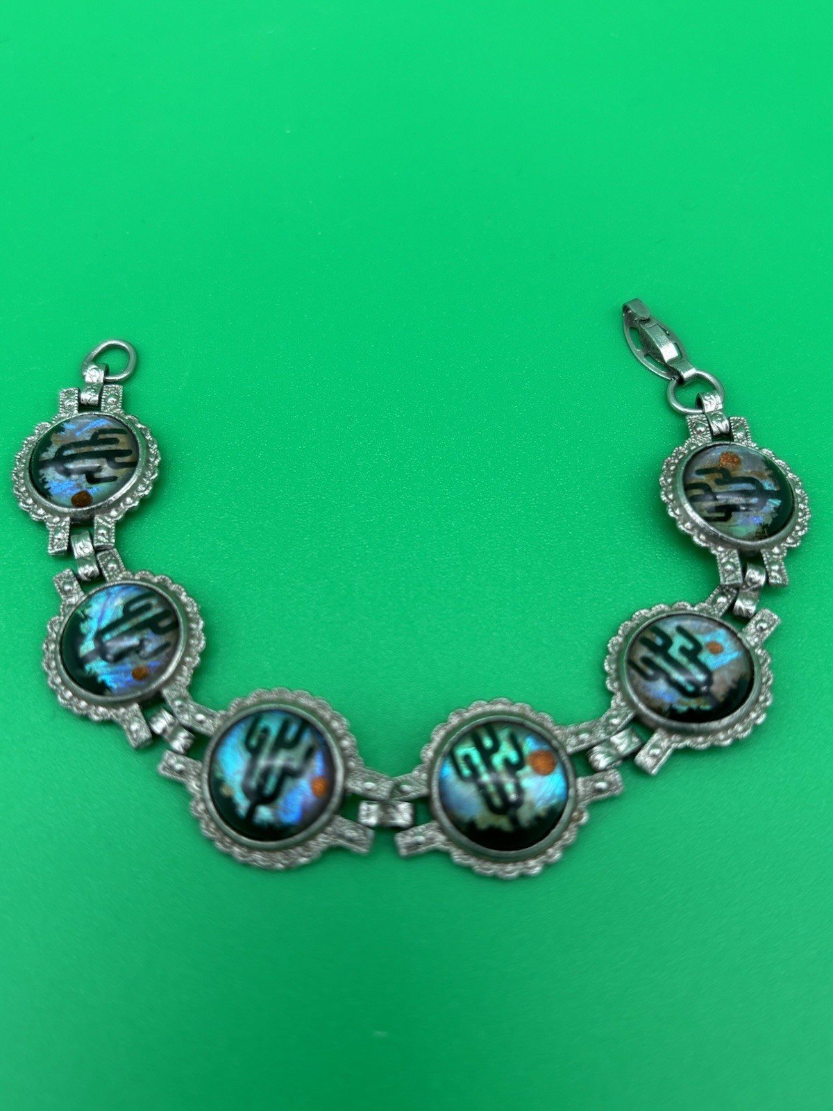 Vintage MCM Bubble Cactus Desert 6 1/4″ Bracelet