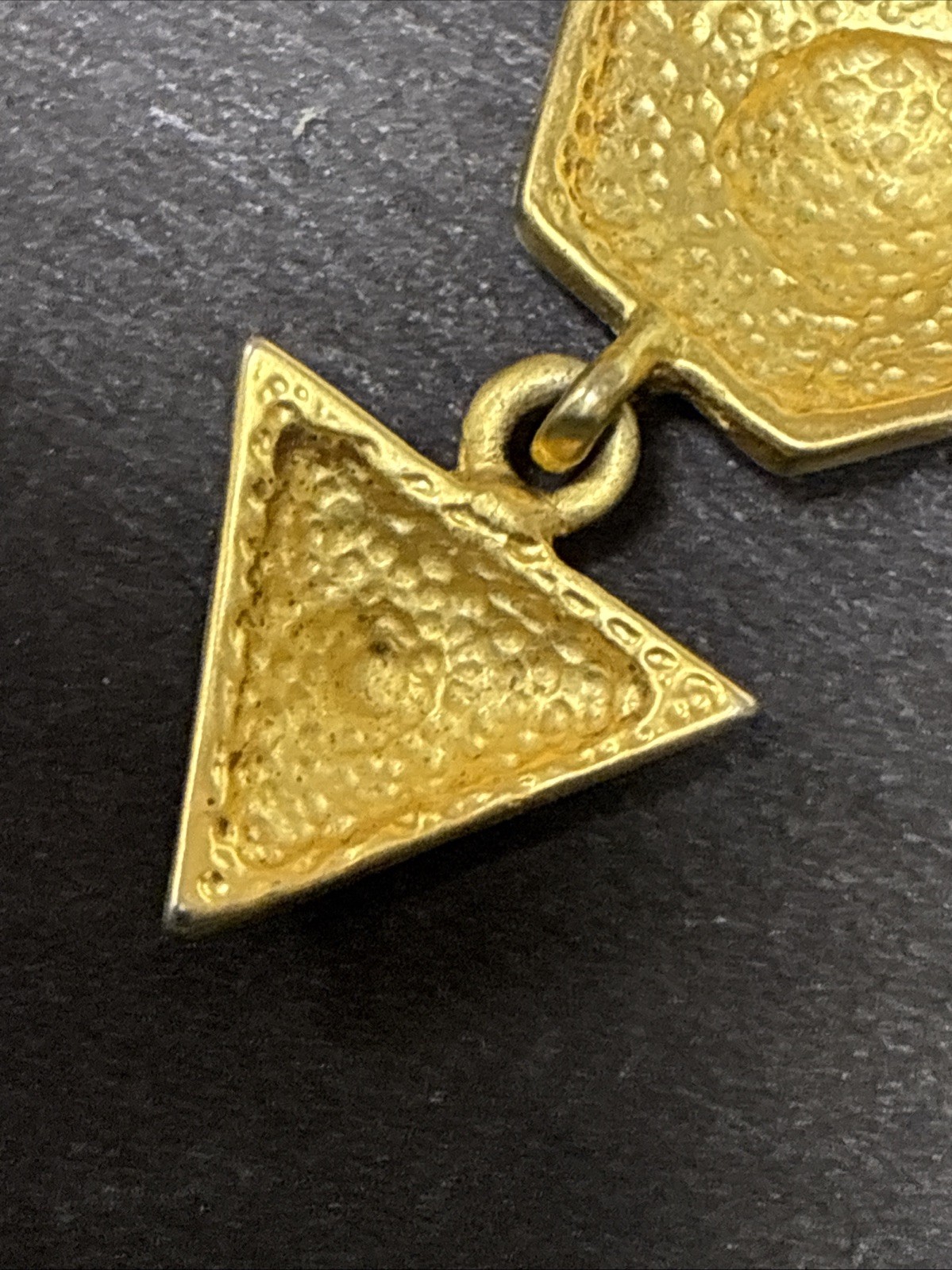 Vintage 1980s Gold Tone Drop Dangle Earrings (FC108-3 Q6082